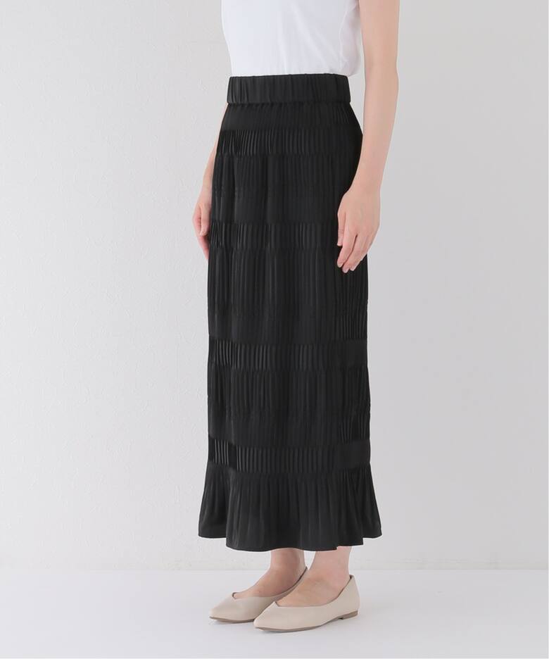 追加4》ミニプリーツシャーリングスカート（ロング・マキシ丈スカート  