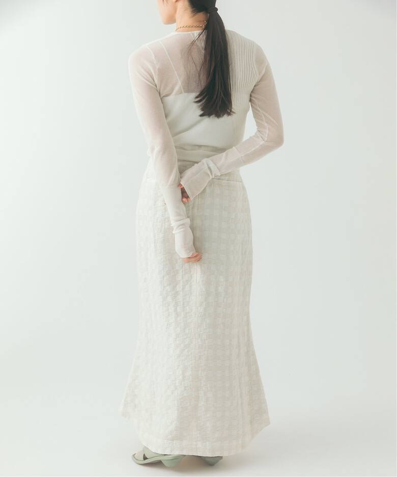 nude vintage×JOURNAL STANDARD】コードブロックラップスカート 