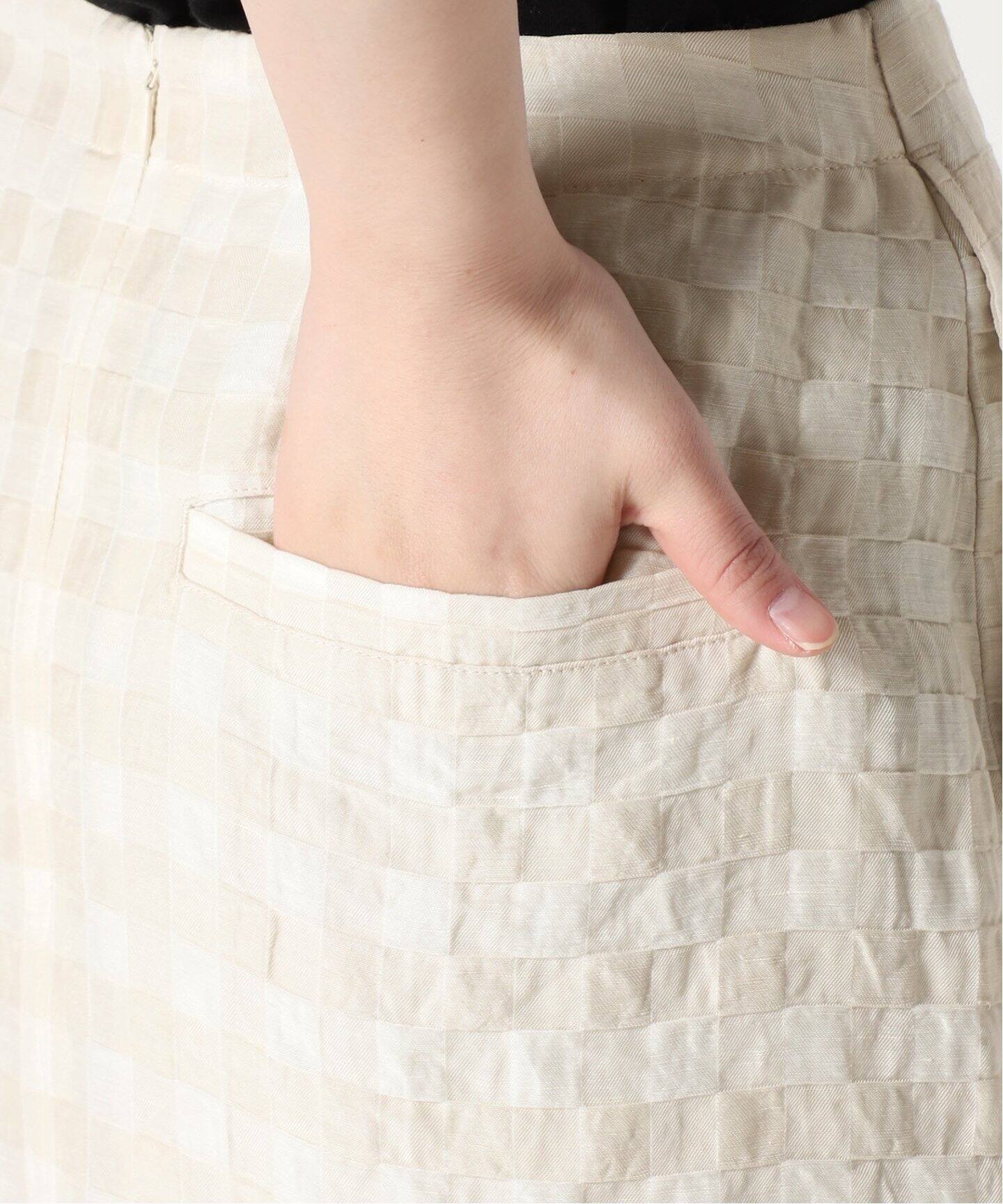 nude vintage×JOURNAL STANDARD】コードブロックラップスカート 