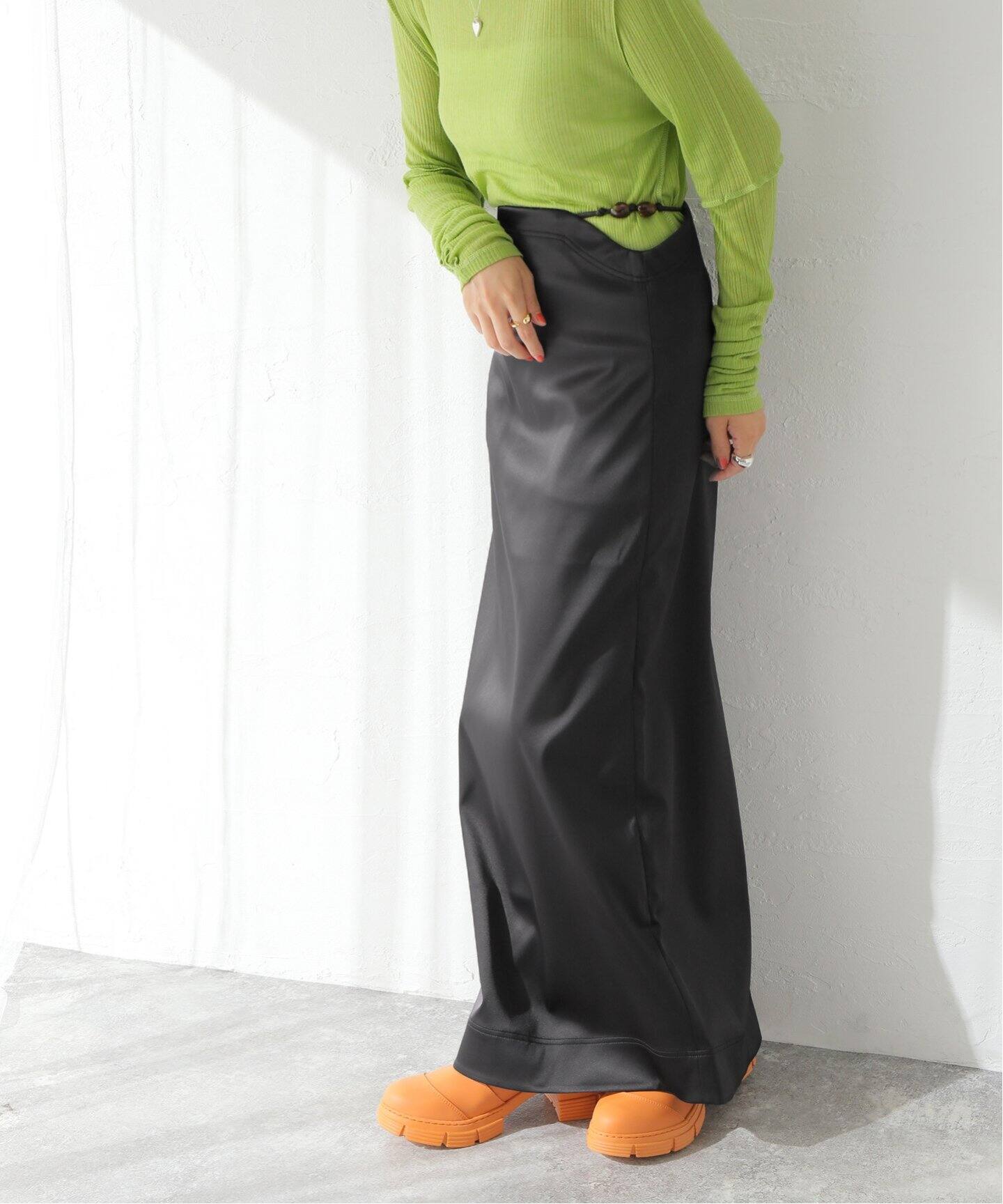 GANNI / ガニー】Double Satin Maxi Skirt：スカート（ロング・マキシ  