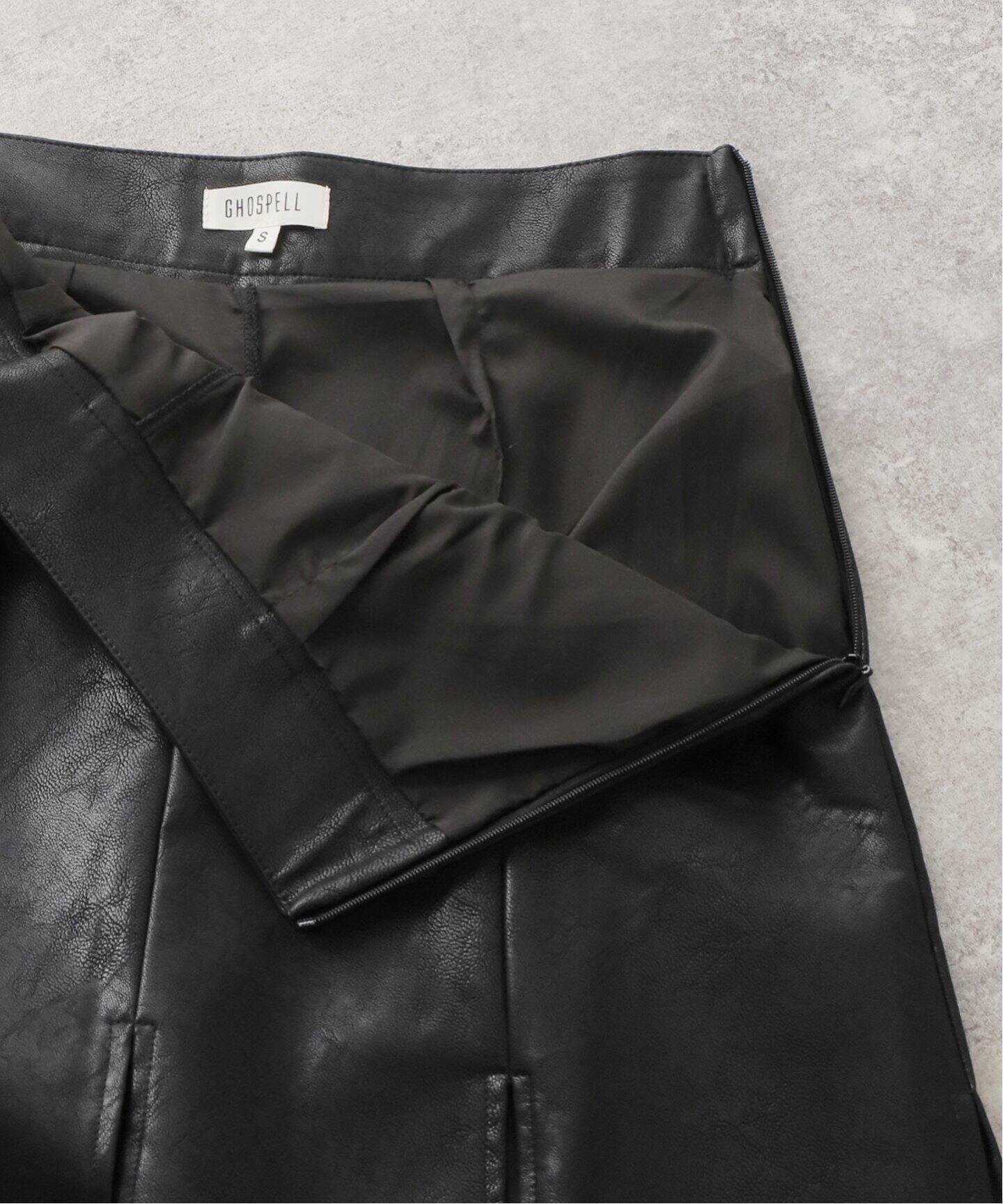 GHOSPELL/ゴスペル】 Runa Split Midi Skirt：スカート（ロング 