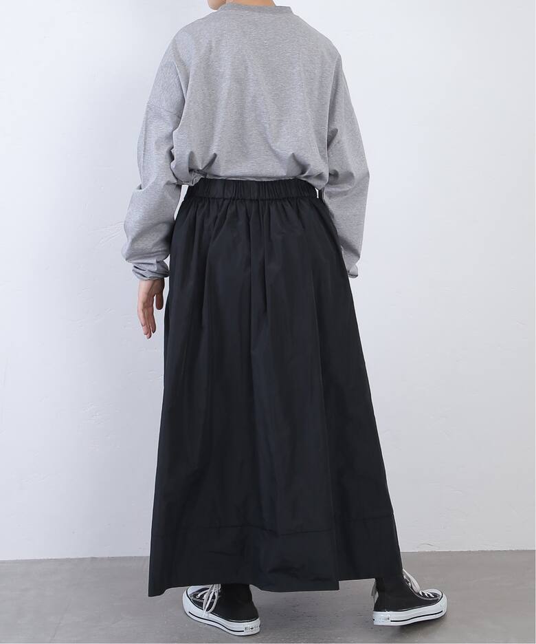 メモリータフタ スカート（ロング・マキシ丈スカート）｜journal  