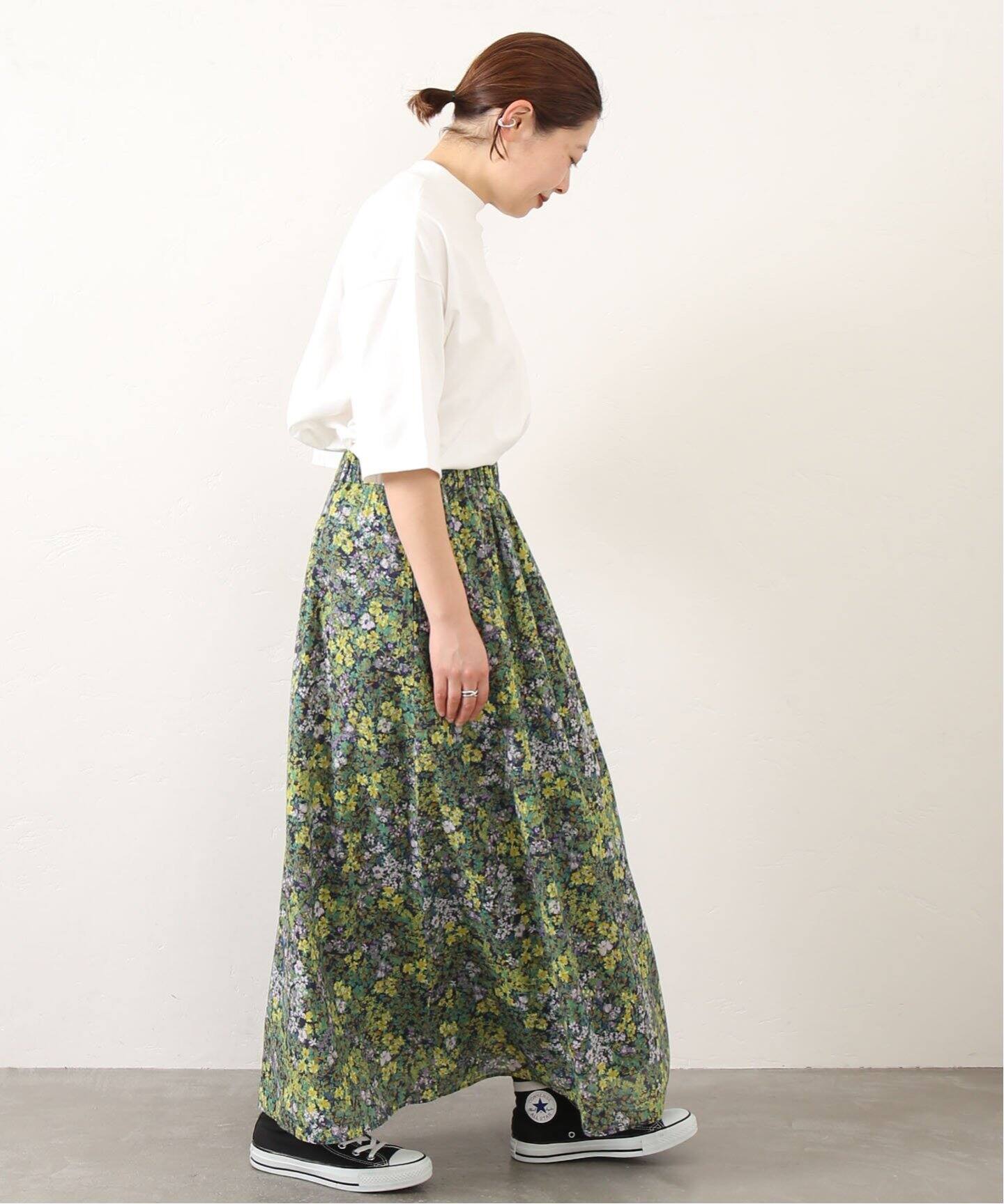 ボタニーローンスカート（ロング・マキシ丈スカート）｜journal  