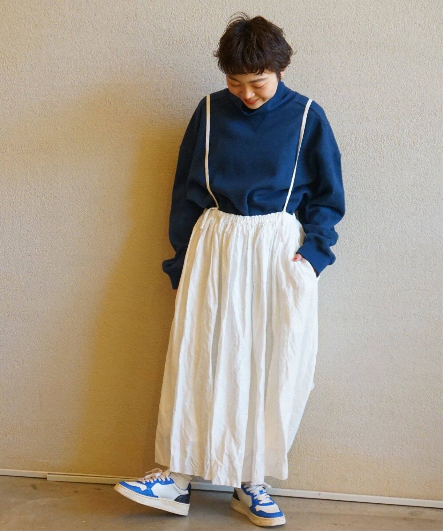 追加》エアワッシャー ギャザースカート（ロング・マキシ丈スカート  