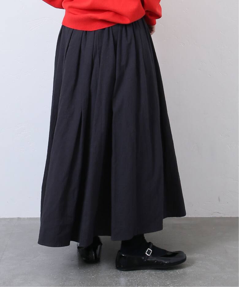 ワッシャー タックスカート（ロング・マキシ丈スカート）｜journal  