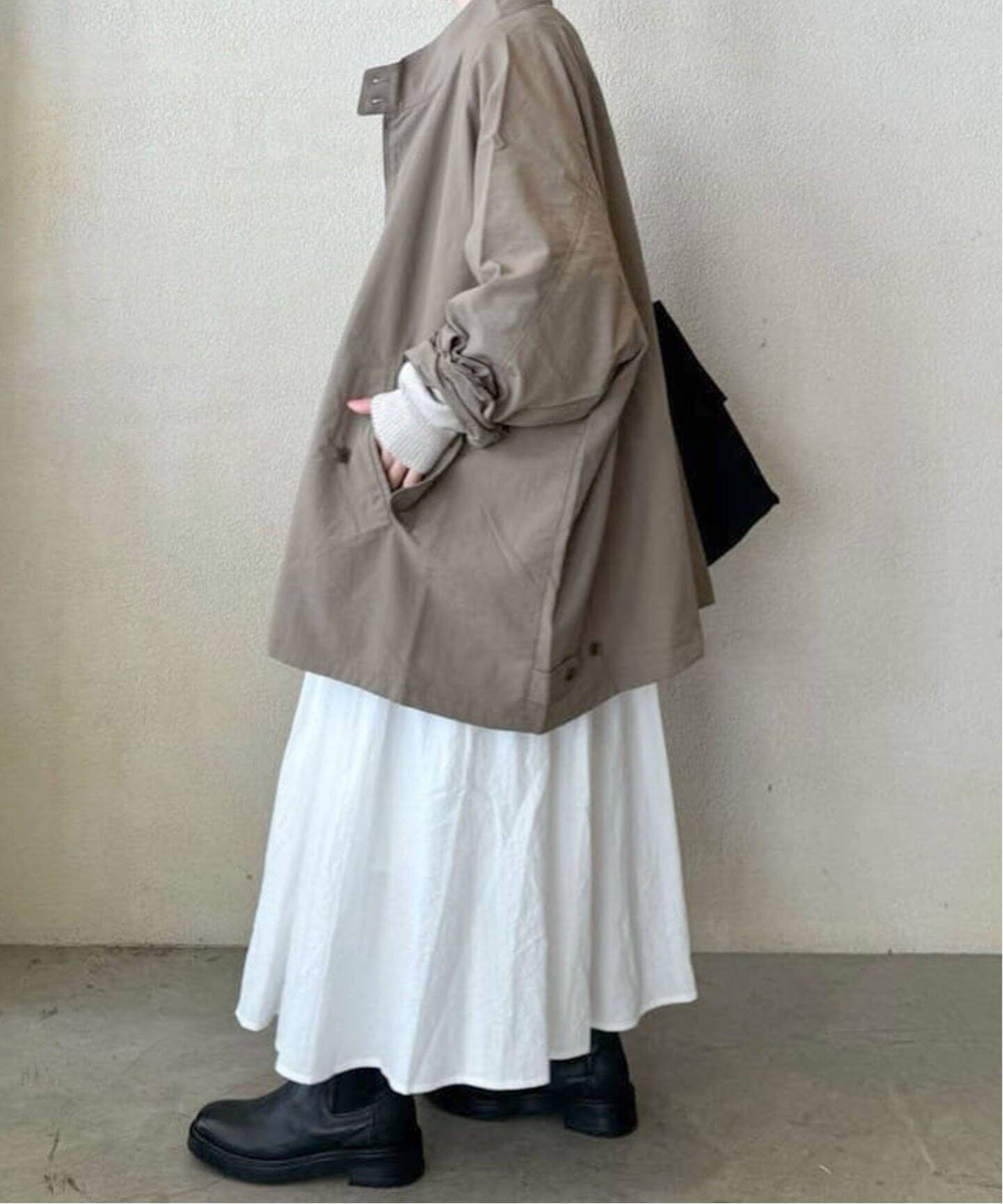 ワッシャー タックスカート（ロング・マキシ丈スカート）｜journal  