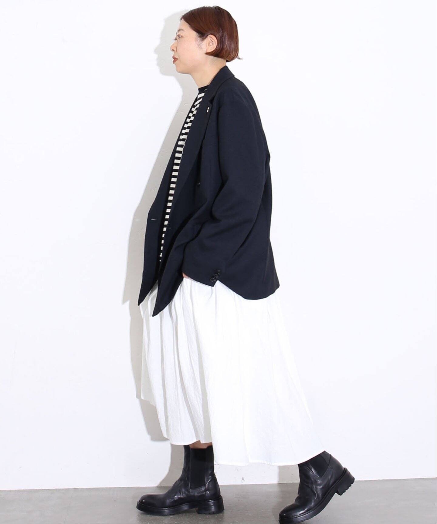 ワッシャー タックスカート（ロング・マキシ丈スカート）｜journal  