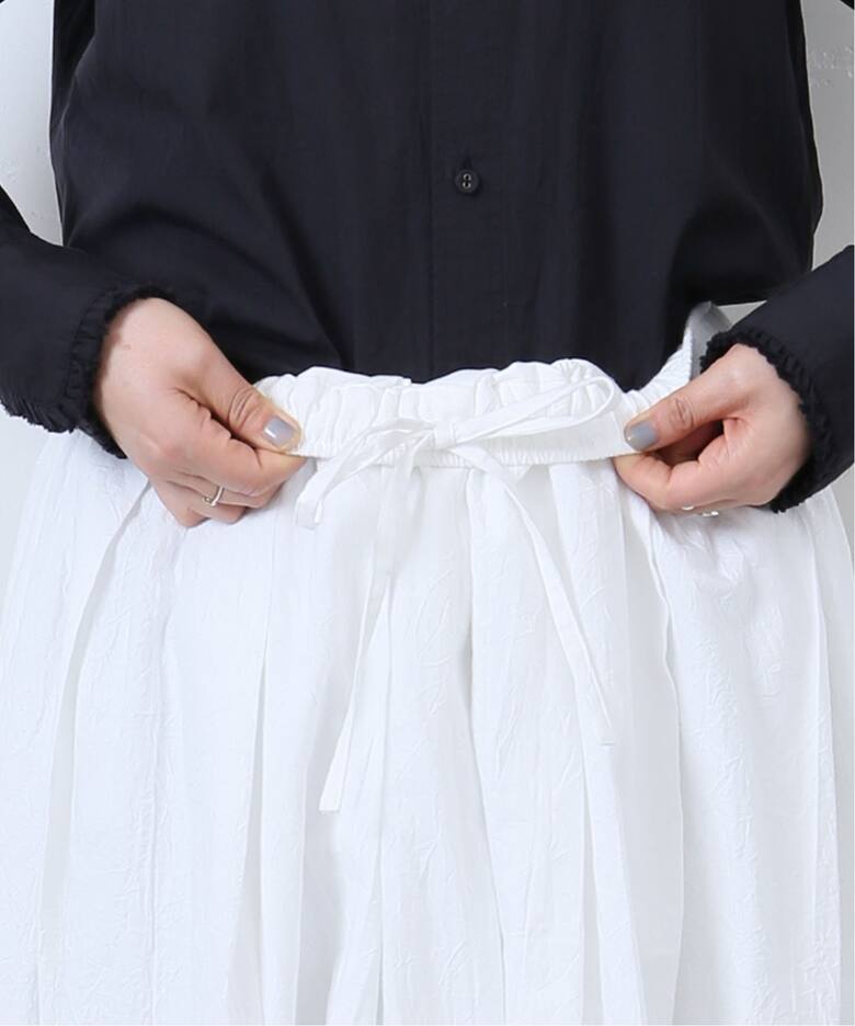 ワッシャー タックスカート（ロング・マキシ丈スカート）｜journal  