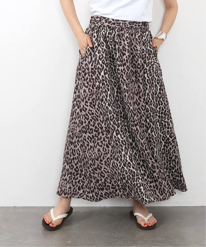 レオパリネンスカート（ロング・マキシ丈スカート）｜journal  