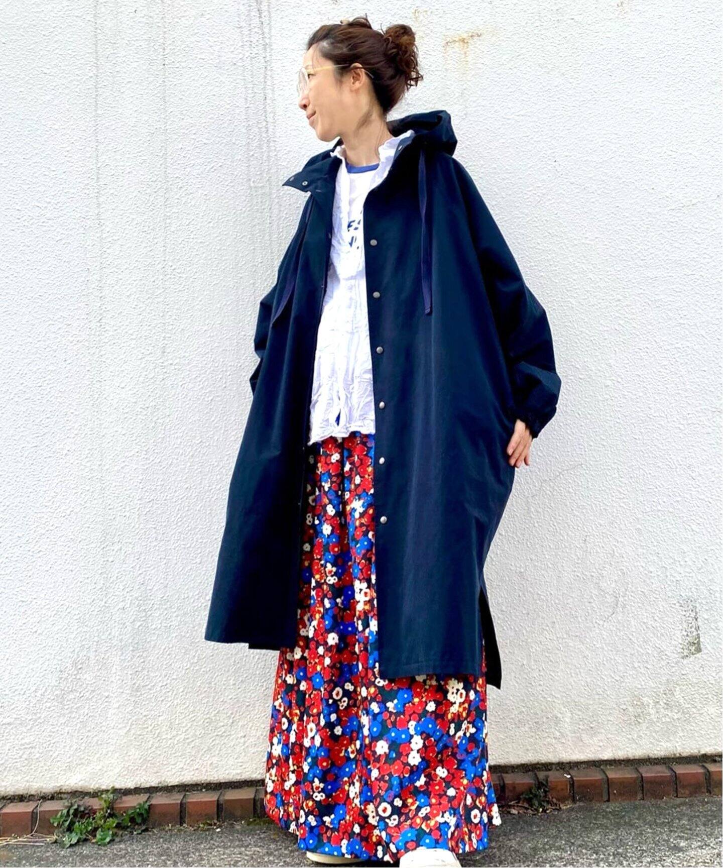 フラワープリントスカート（ロング・マキシ丈スカート）｜journal  