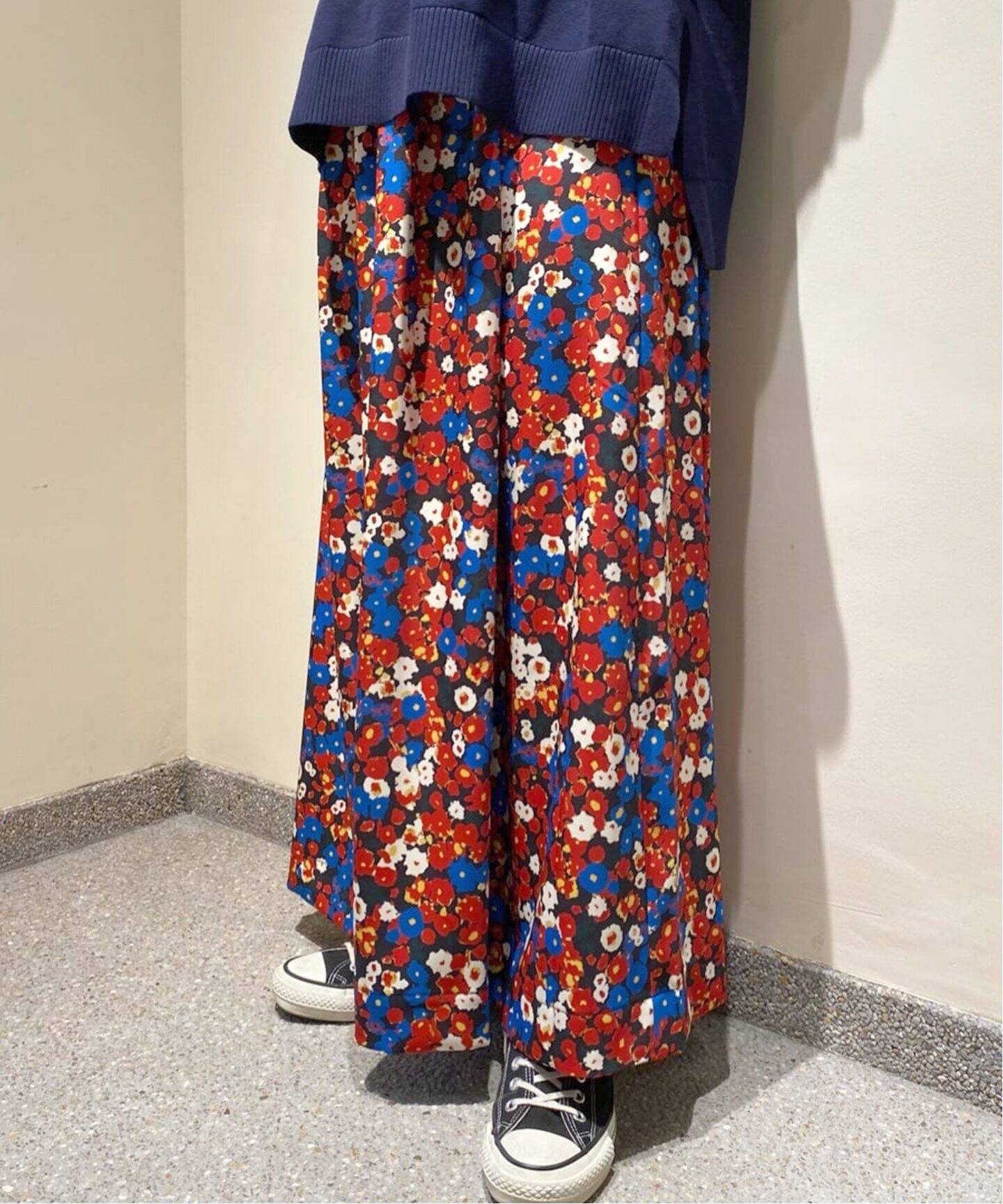 フラワープリントスカート（ロング・マキシ丈スカート）｜journal  