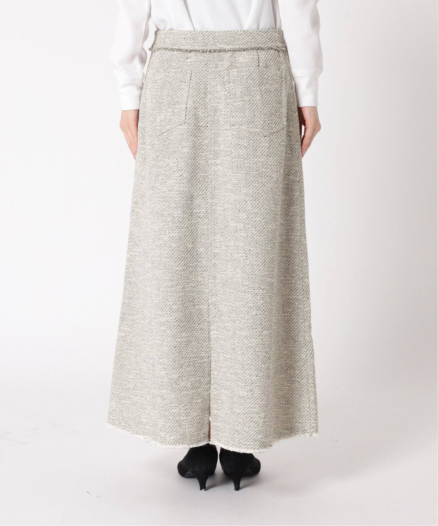 MIXツイードAラインスカート（ロング・マキシ丈スカート）｜JOURNAL  
