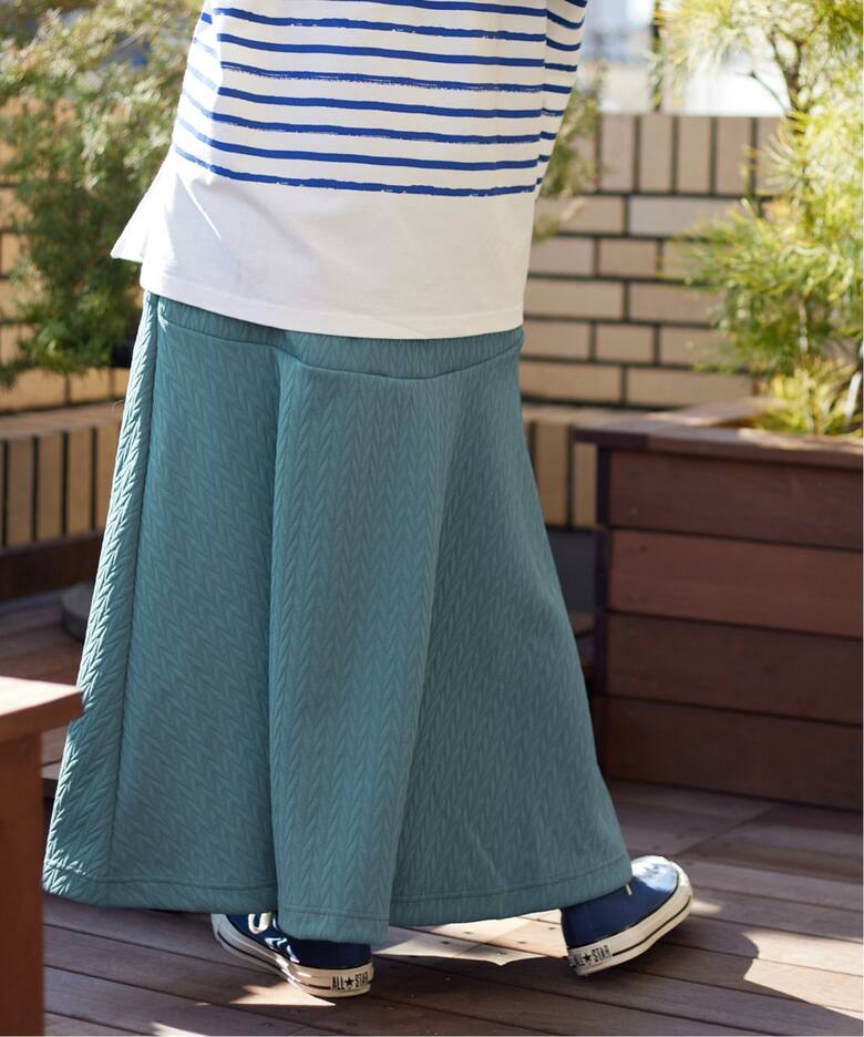 GibouLee/ジブール】 rubber flare SK：スカート（ロング・マキシ丈  