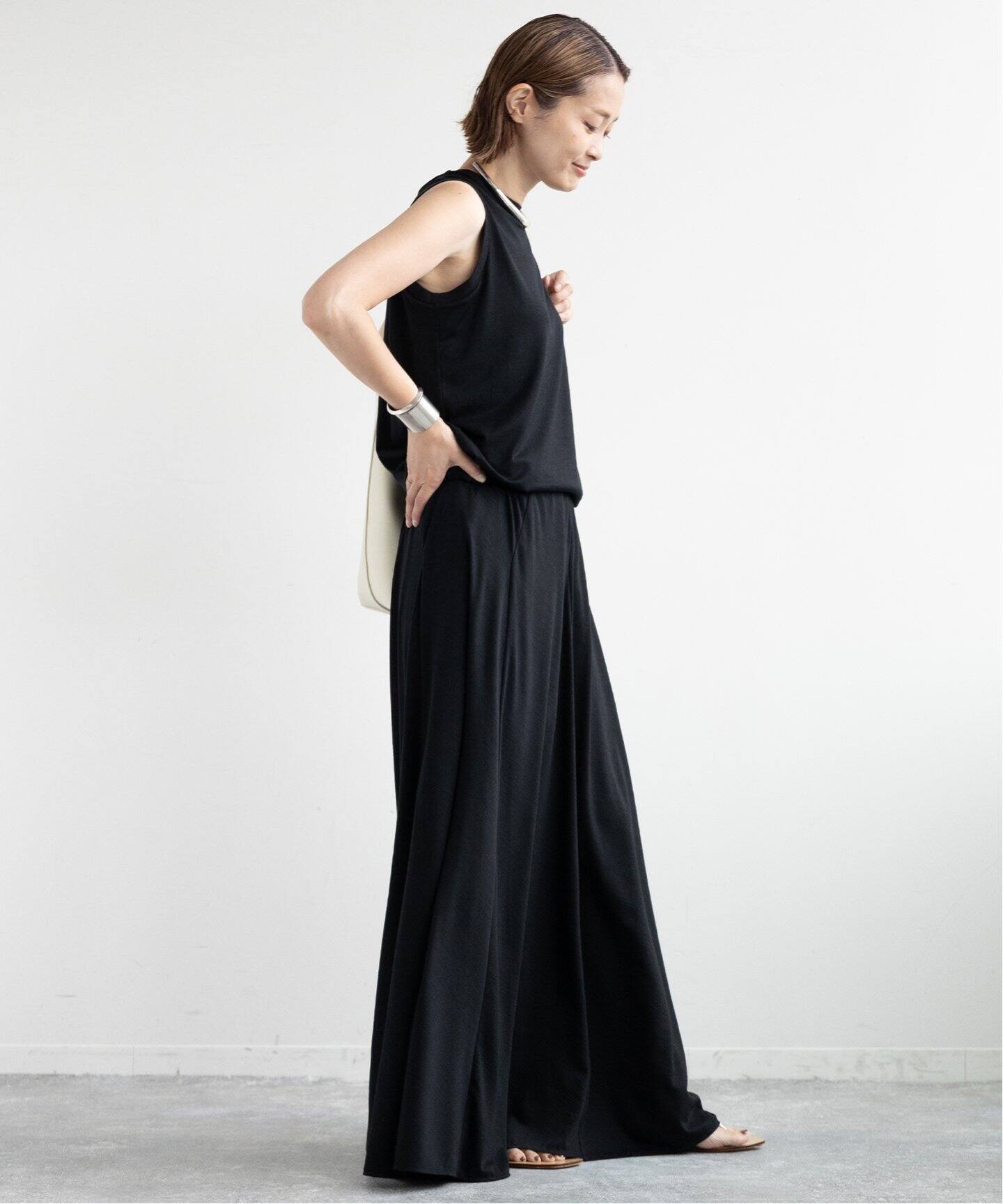 Prime wool jersey スカート（ロング・マキシ丈スカート）｜Deuxieme 