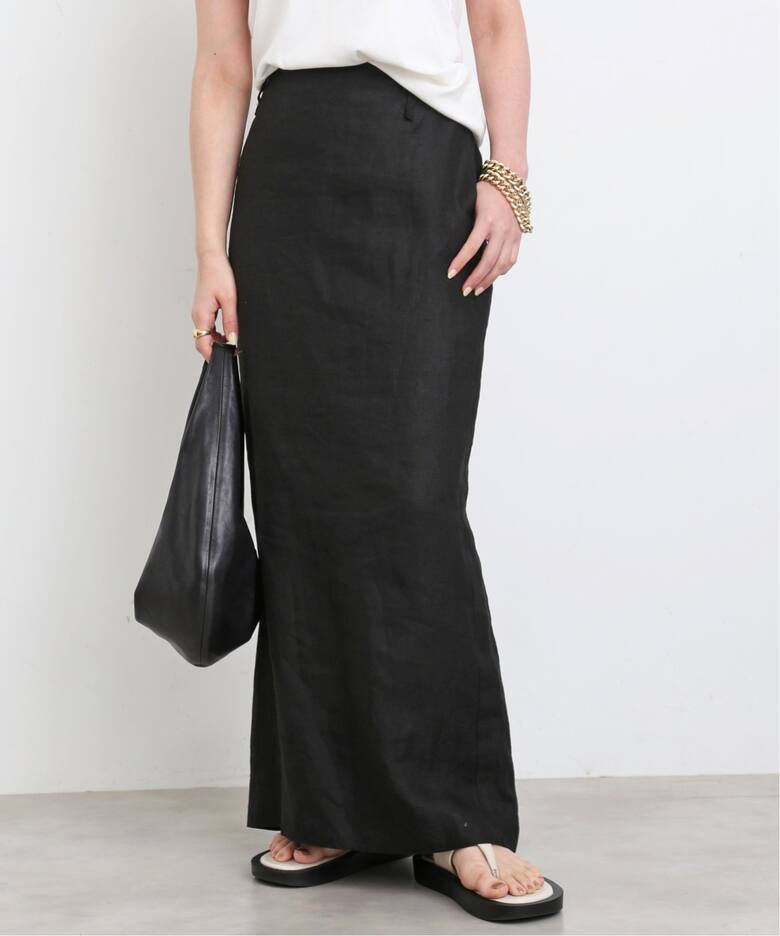 Dashingly リネン マキシスカート（ロング・マキシ丈スカート  