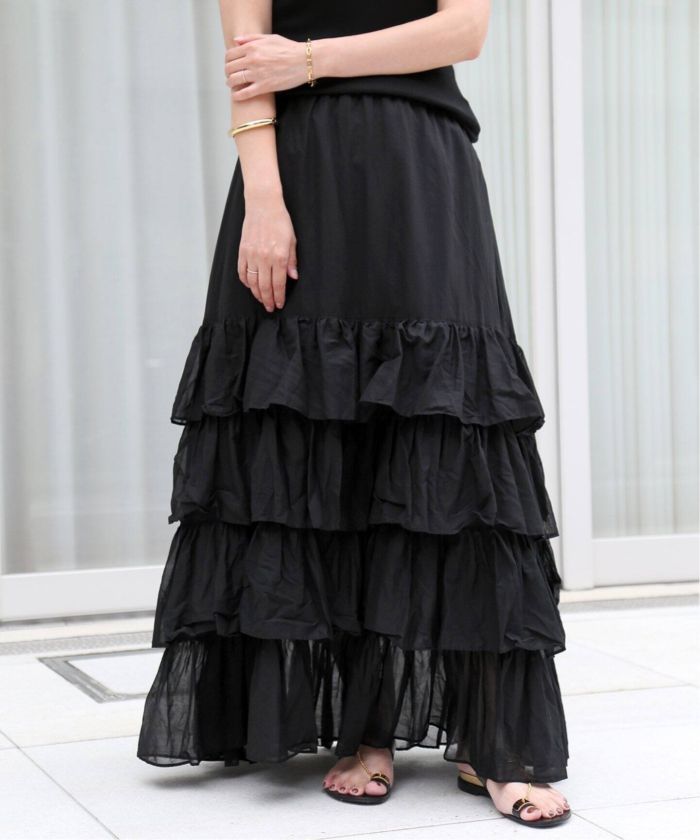 ドゥーズィエムクラス エブリデイアイライク 21AW セミフレアスカート  