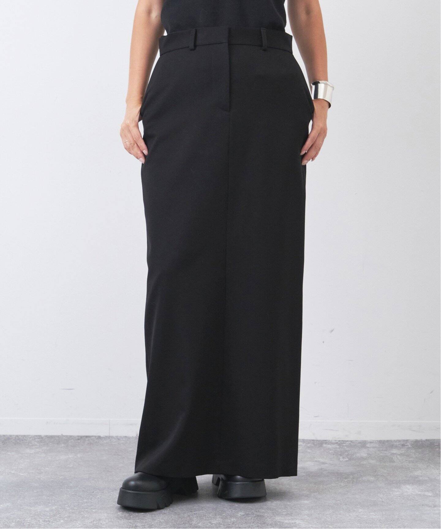 ウール ロング タイトスカート（ロング・マキシ丈スカート）｜Deuxieme  