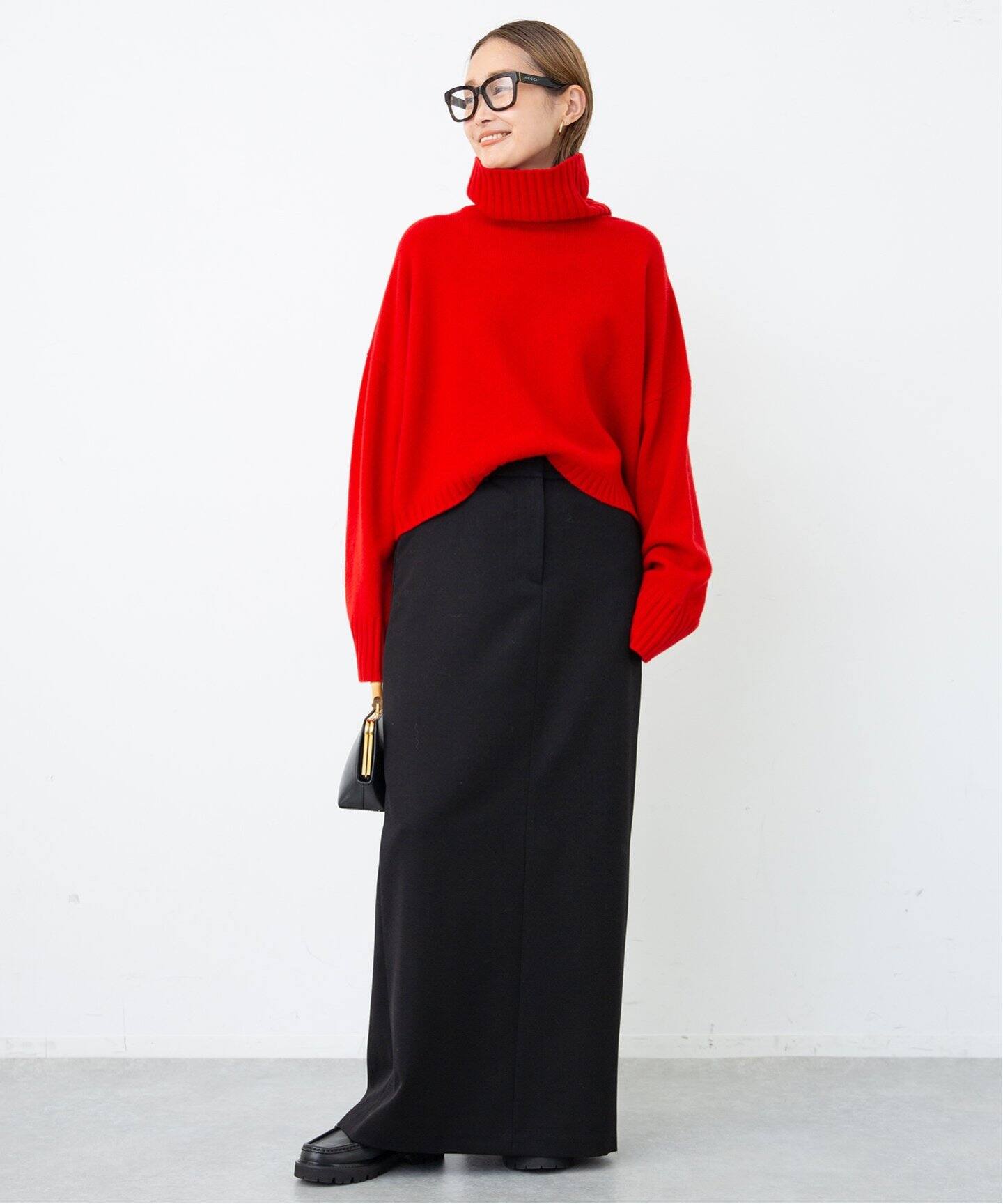 ウール ロング タイトスカート（ロング・マキシ丈スカート）｜Deuxieme  