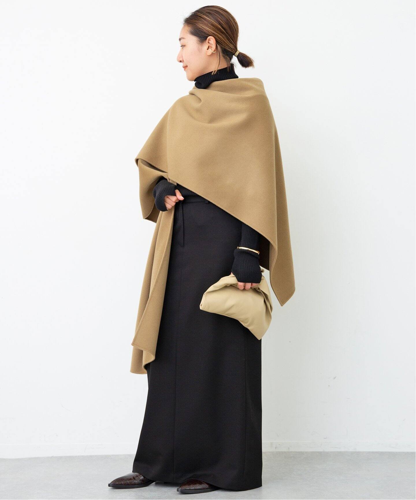 ウール ロング タイトスカート（ロング・マキシ丈スカート）｜Deuxieme  