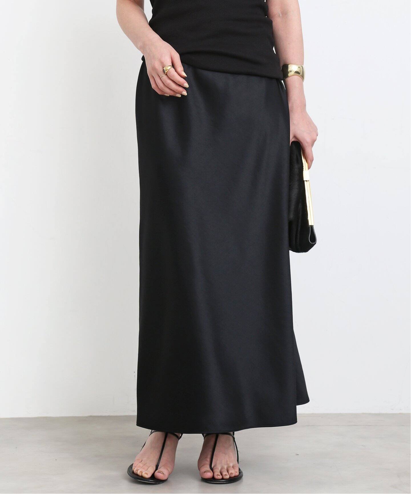 Minimal Satin Midi スカート（その他スカート）｜Deuxieme Classe  