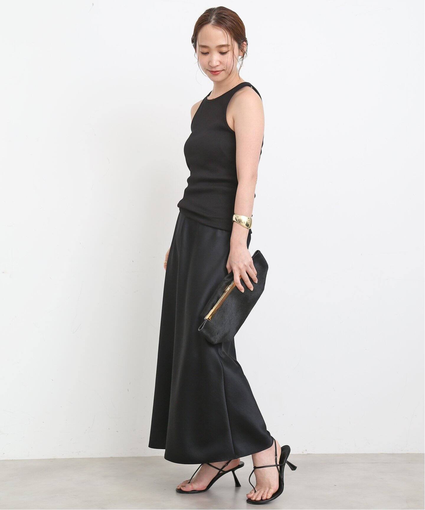 Minimal Satin Midi スカート（その他スカート）｜Deuxieme Classe 