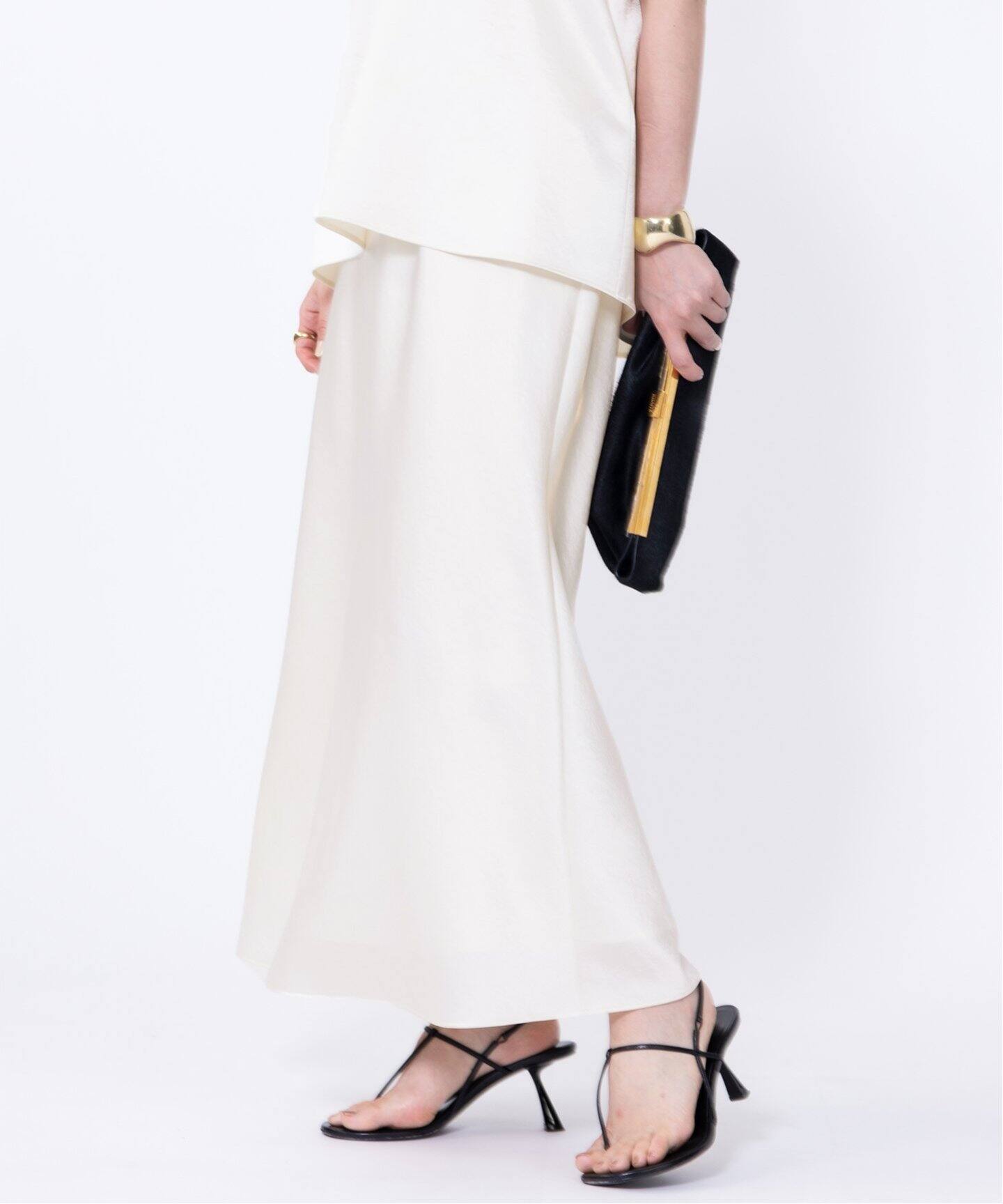 Minimal Satin Midi スカート（その他スカート）｜Deuxieme Classe 