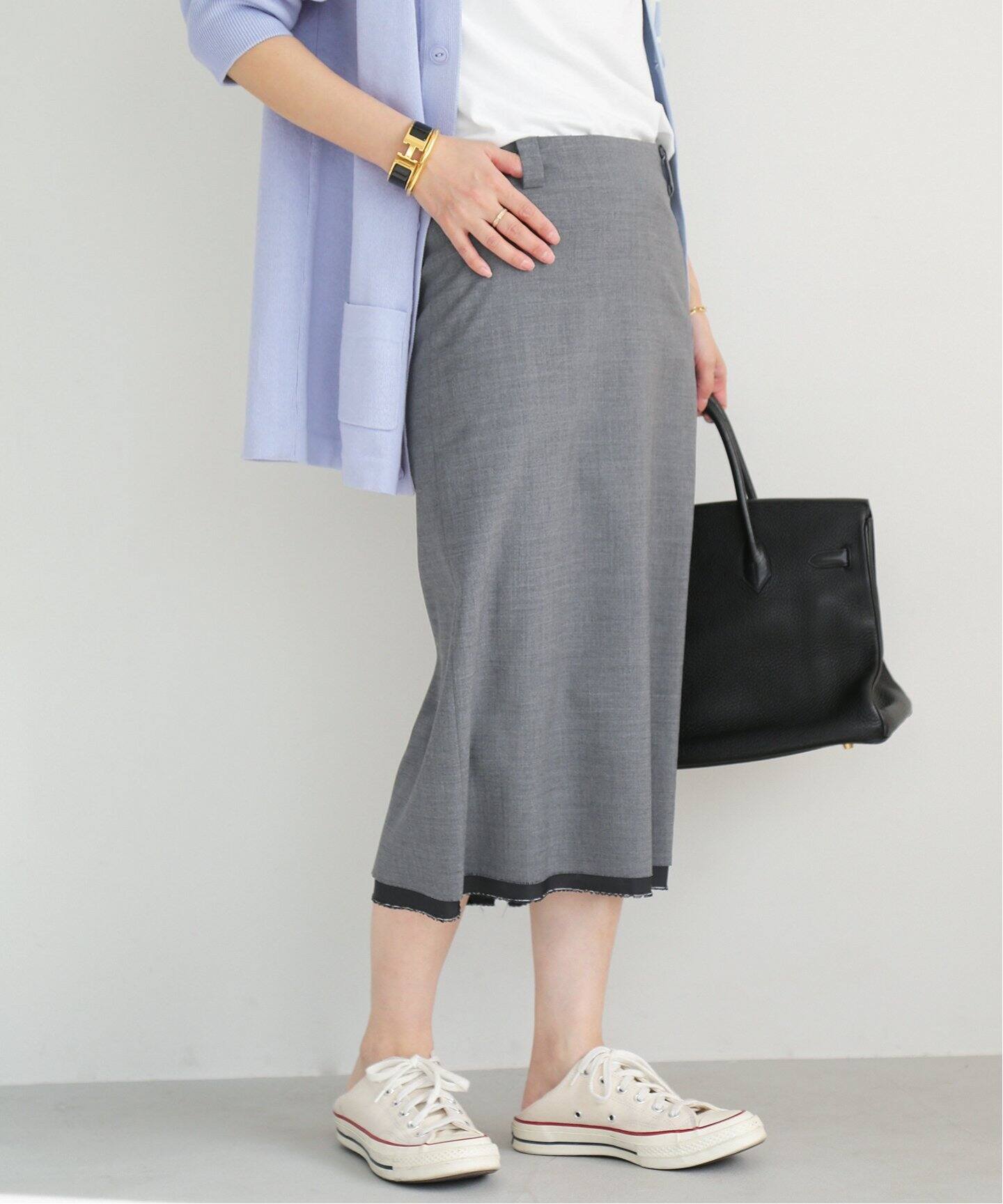 MADISONBLUE/マディソンブルー】LOW WAIST STRAIGHT スカート W TRO  