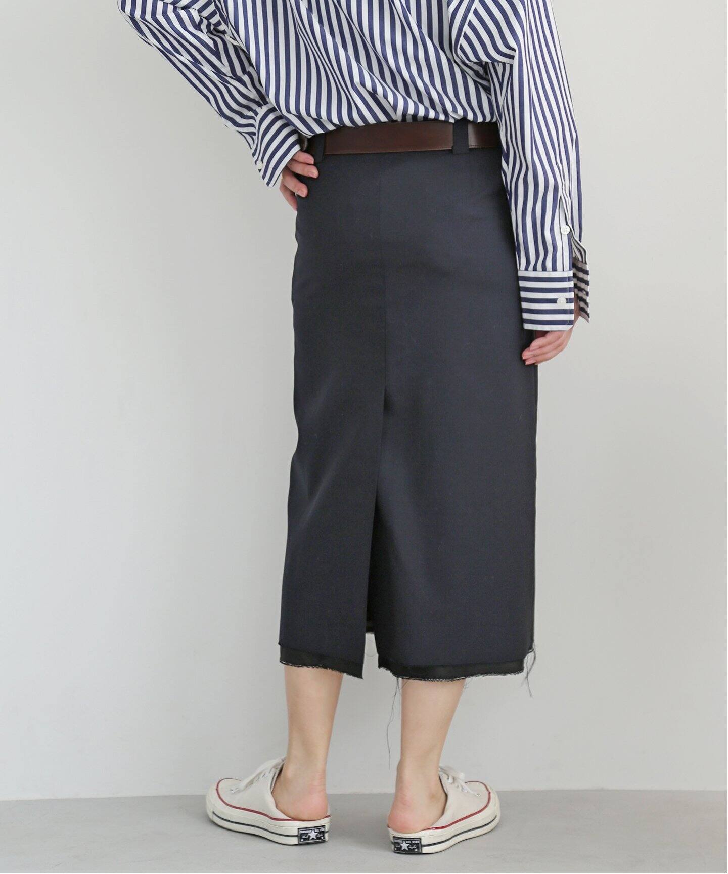 MADISONBLUE/マディソンブルー】LOW WAIST STRAIGHT スカート W TRO  