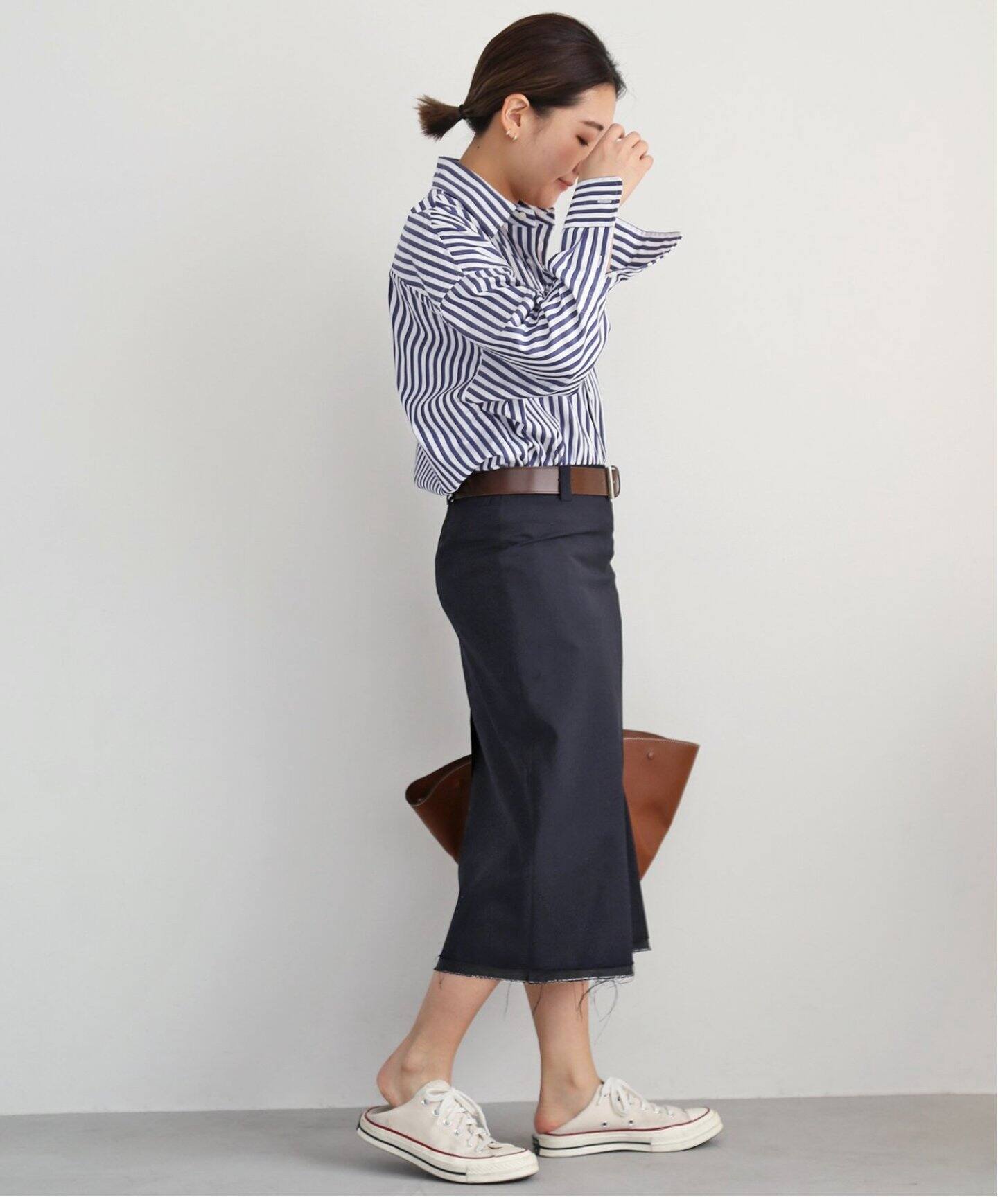 MADISONBLUE/マディソンブルー】LOW WAIST STRAIGHT スカート W TRO  