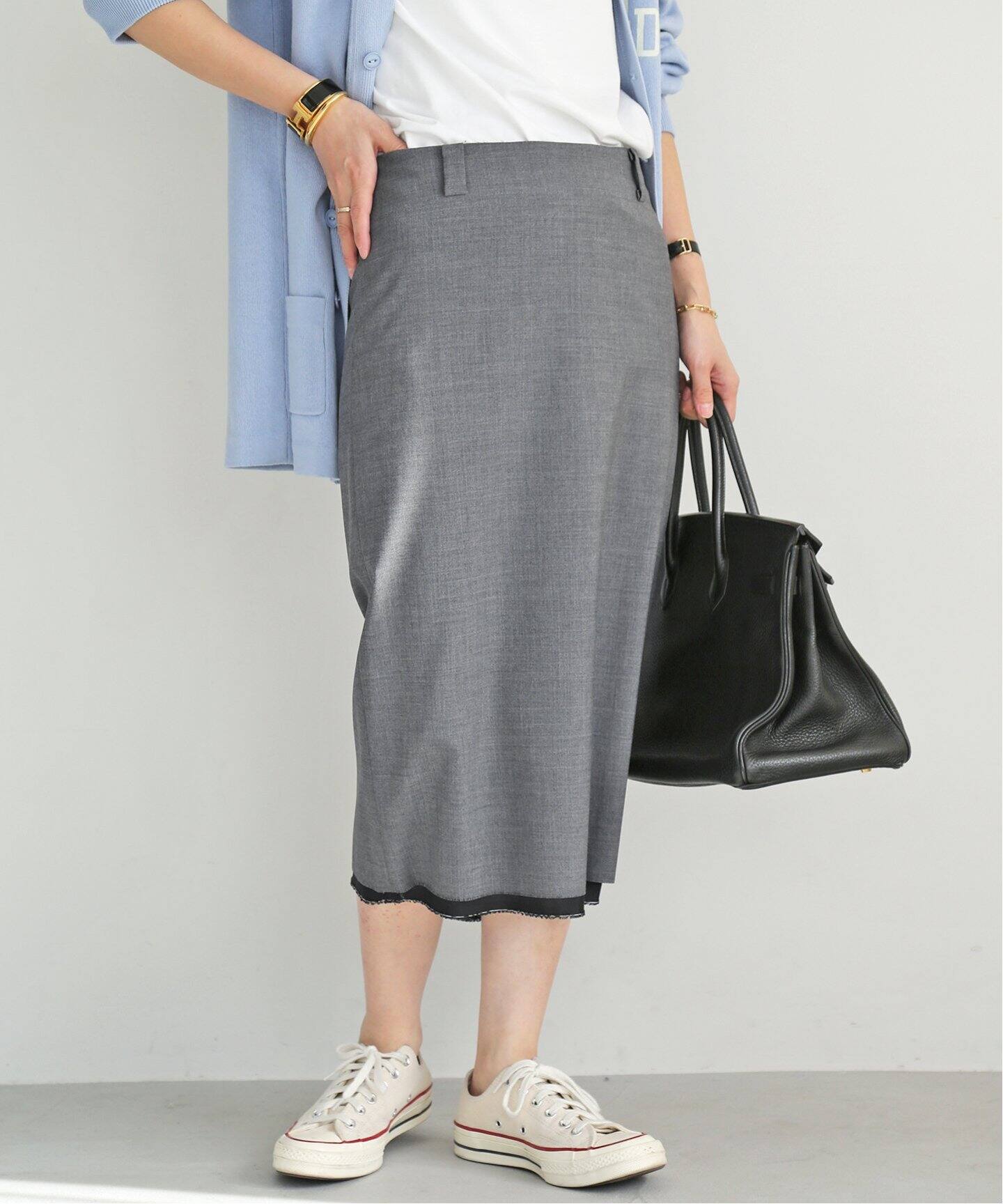 MADISONBLUE/マディソンブルー】LOW WAIST STRAIGHT スカート W TRO  