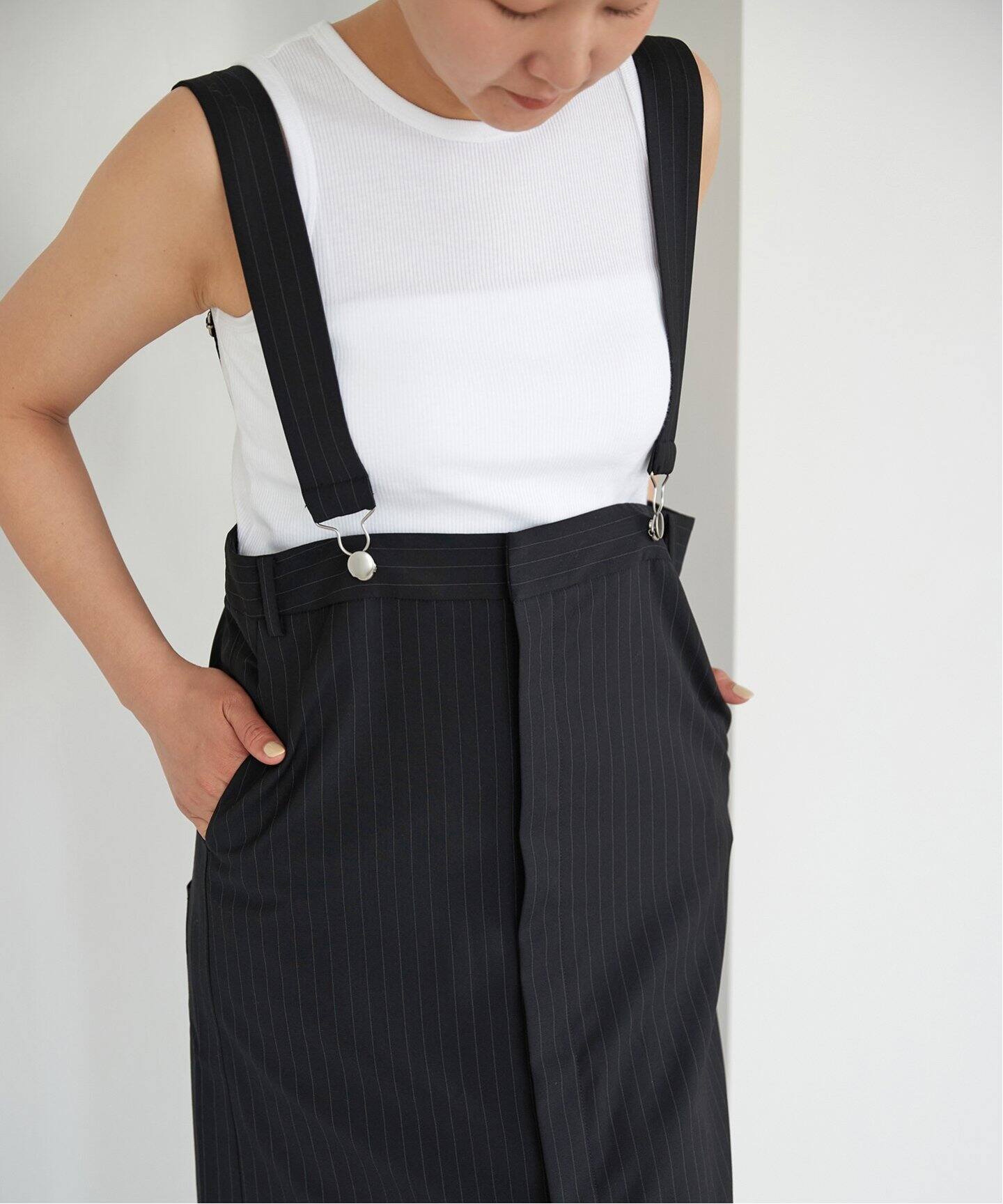 Tibi/ティビ】PINSTRIPE OVERALL スカート（その他スカート  