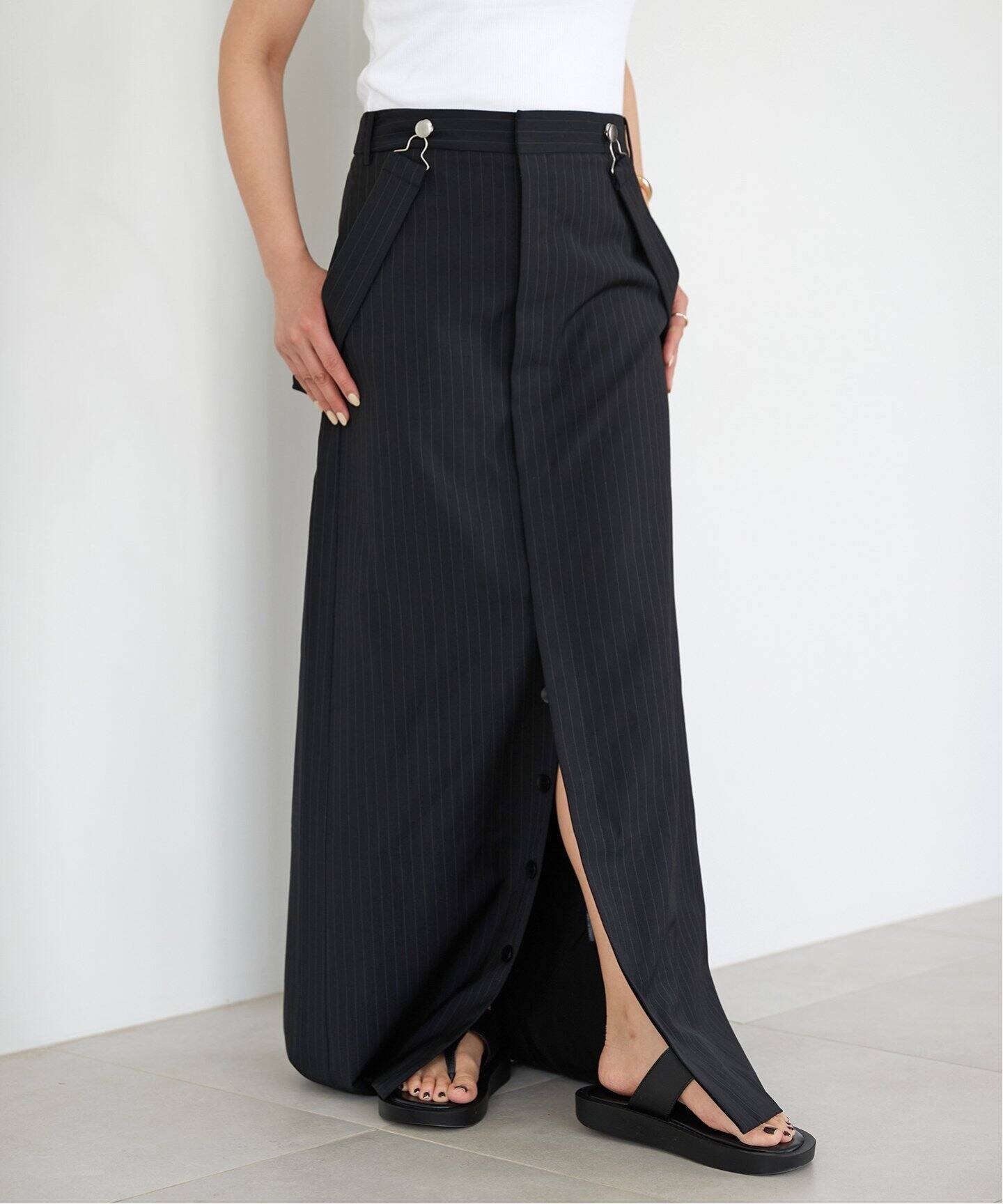 Tibi/ティビ】PINSTRIPE OVERALL スカート（その他スカート  