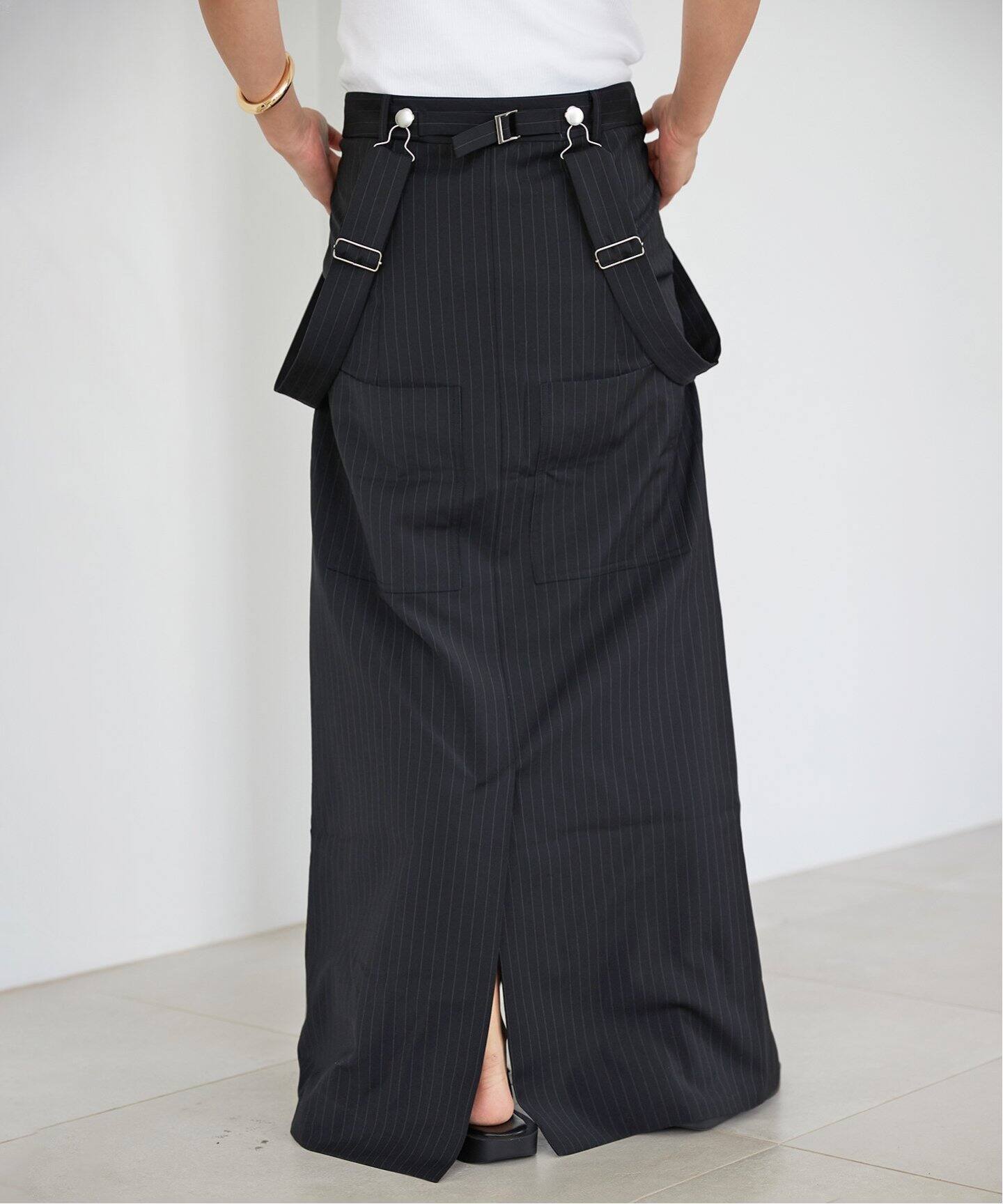 Tibi/ティビ】PINSTRIPE OVERALL スカート（その他スカート  
