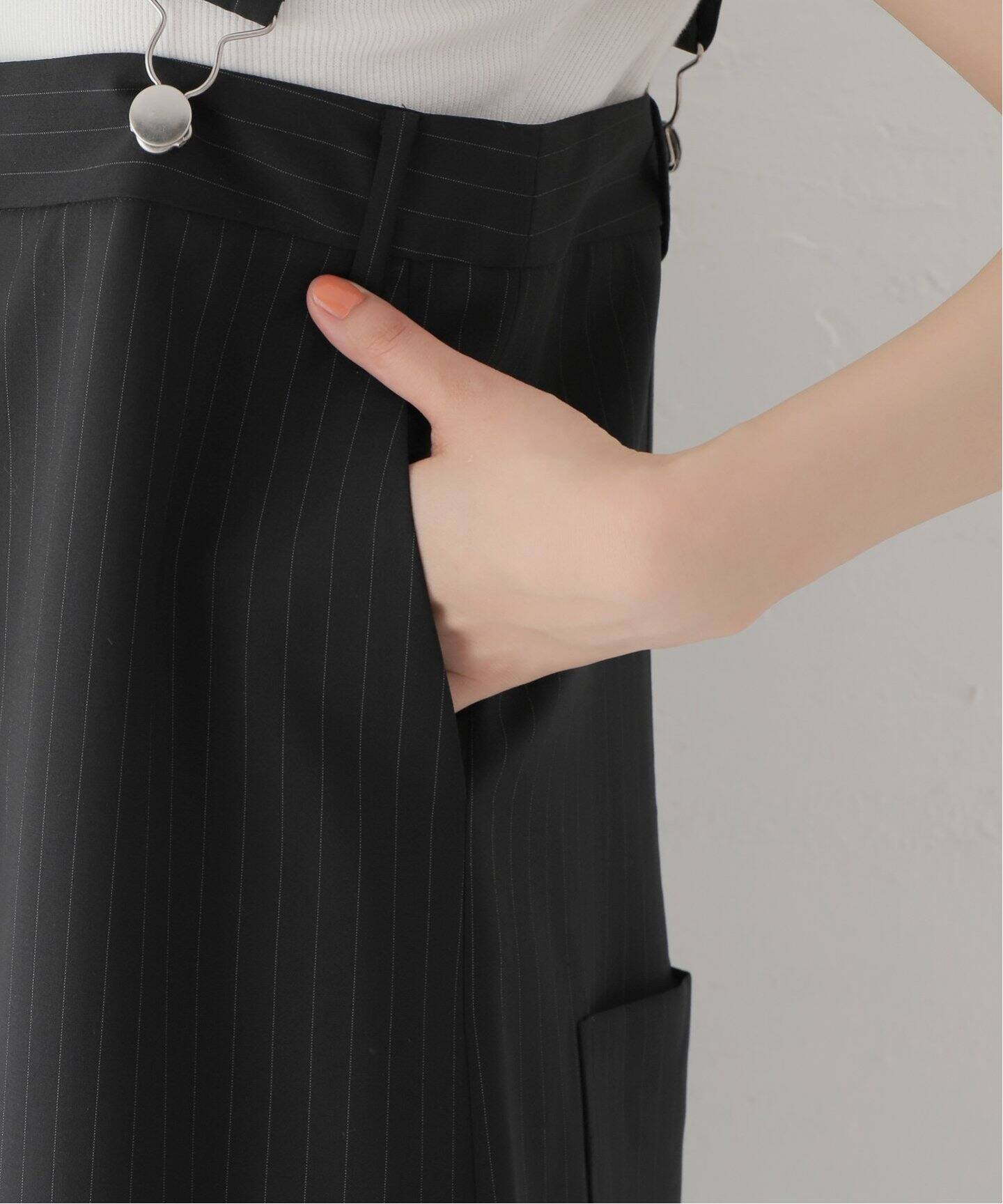 Tibi/ティビ】PINSTRIPE OVERALL スカート（その他スカート  