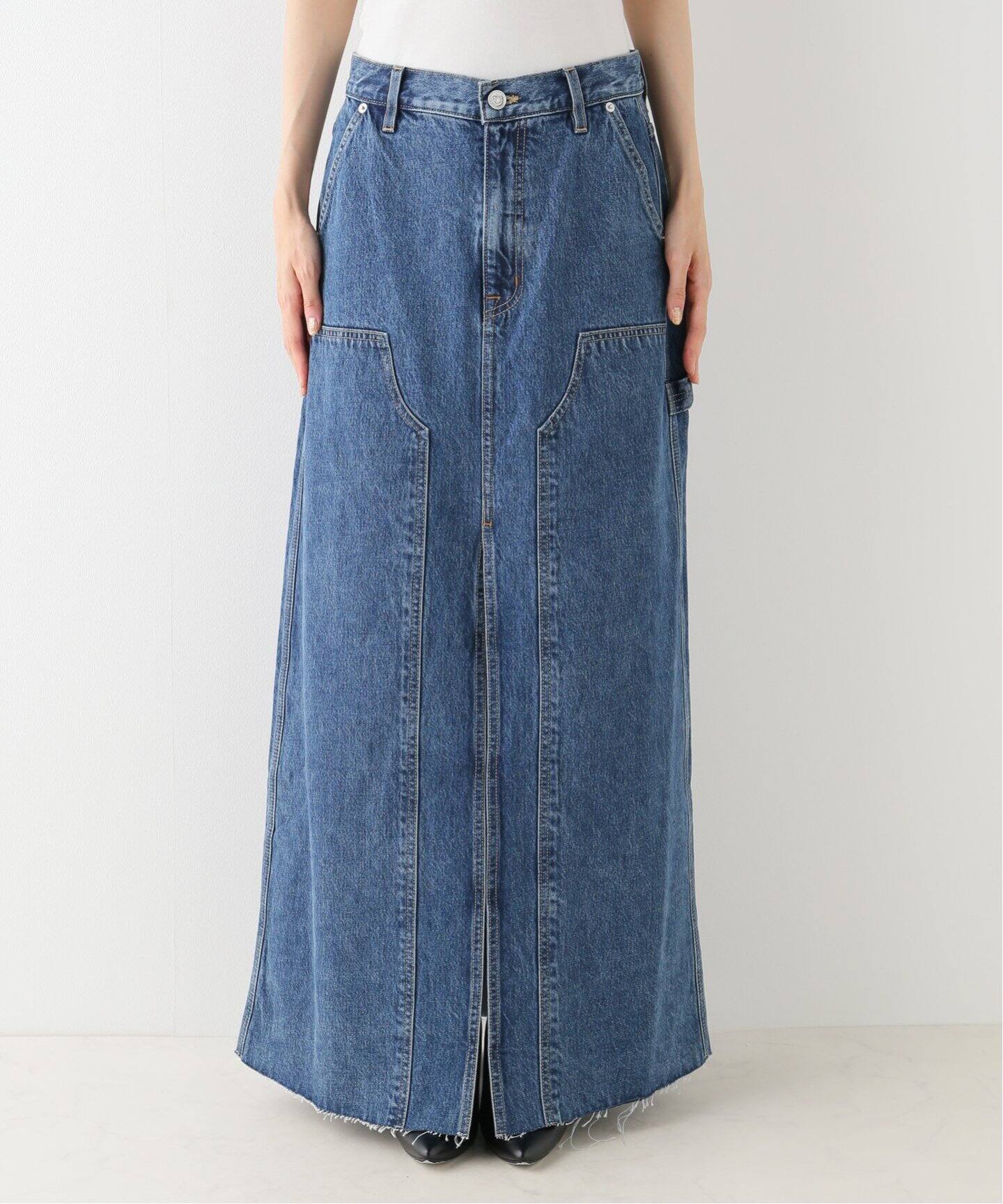 SLVRLAKE/シルバーレイク】WORKER マキシスカート（デニムスカート  