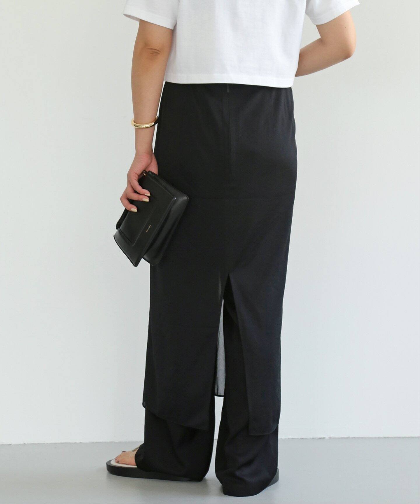 Tibi/ティビ】 SHEER GAUZE MAXI PENCIL スカート（ロング・マキシ丈  