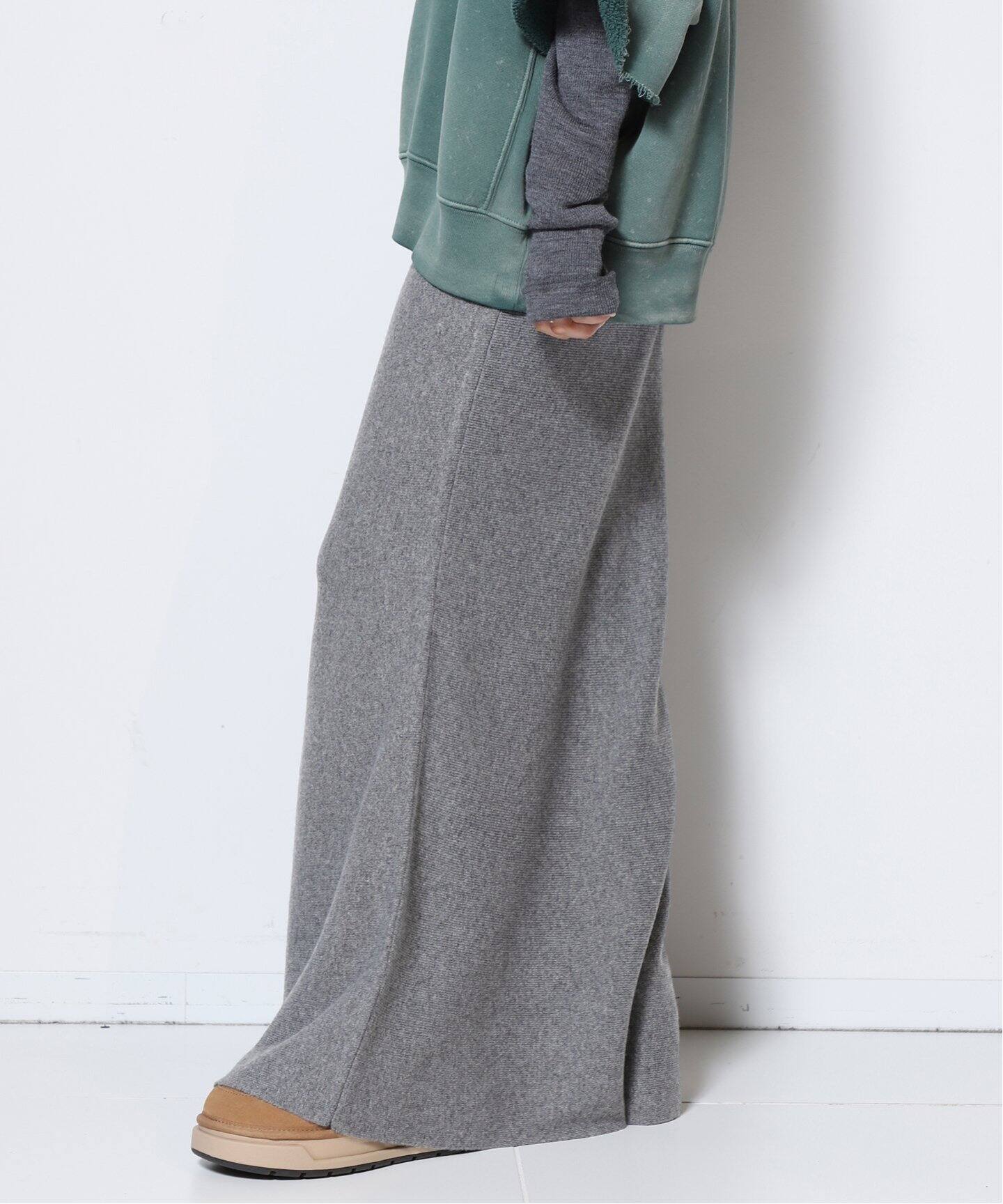 wool cashmere スカート（ロング・マキシ丈スカート）｜MUSE de  