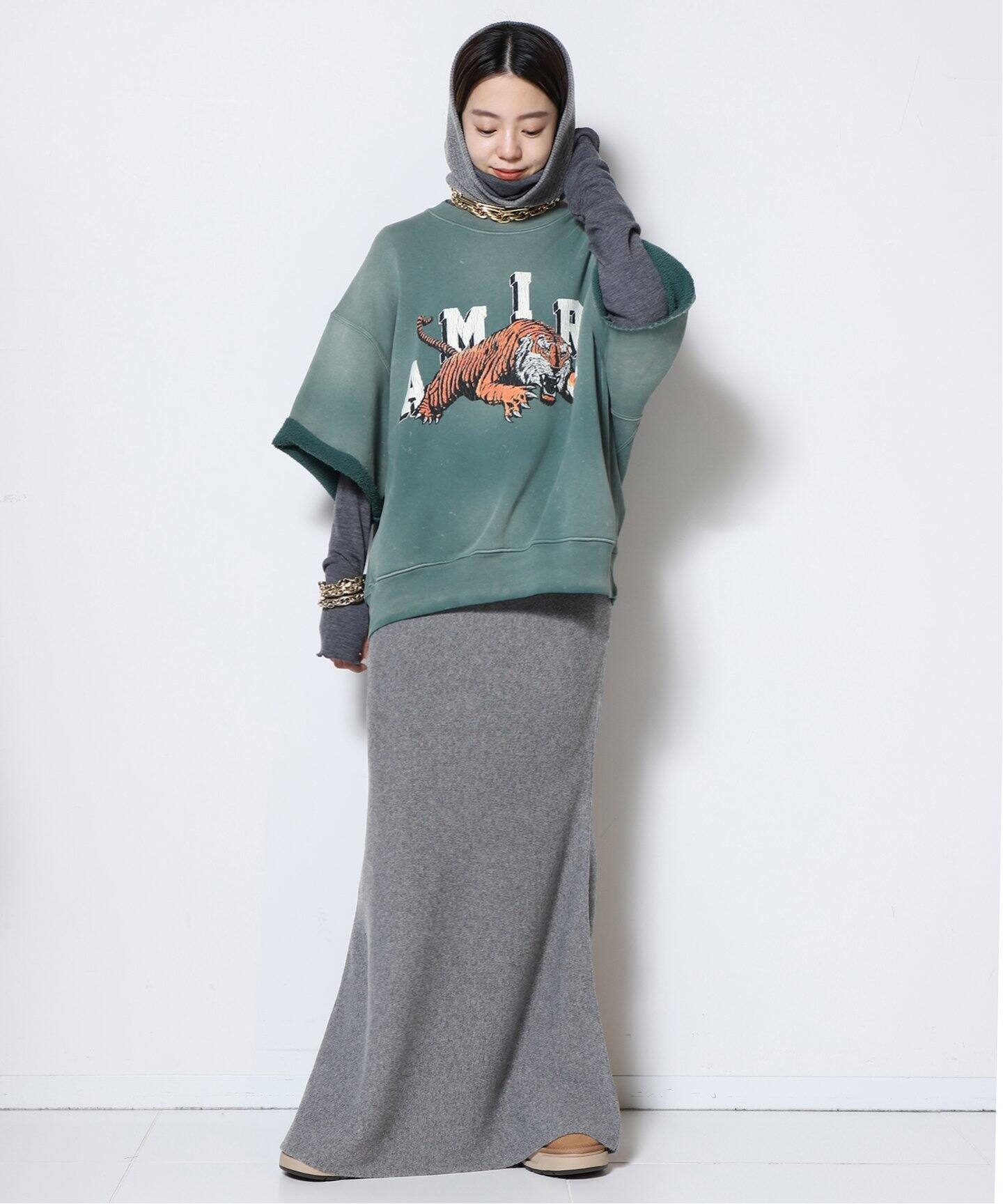 wool cashmere スカート（ロング・マキシ丈スカート）｜MUSE de  