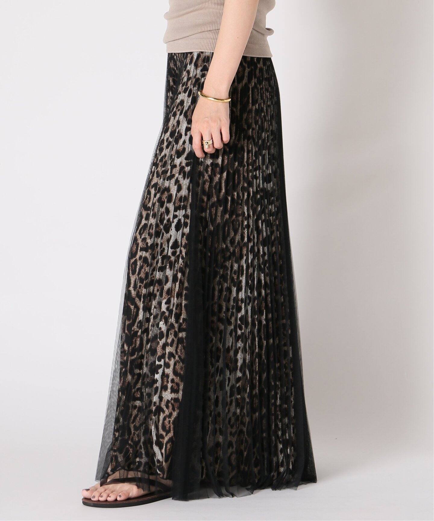 LOYD FORD/ロイド フォード】LEOPARD TULLE スカート（ロング・マキシ  
