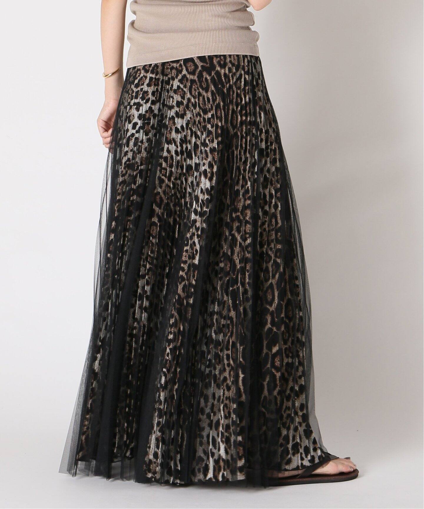 LOYD FORD/ロイド フォード】LEOPARD TULLE スカート（ロング・マキシ  