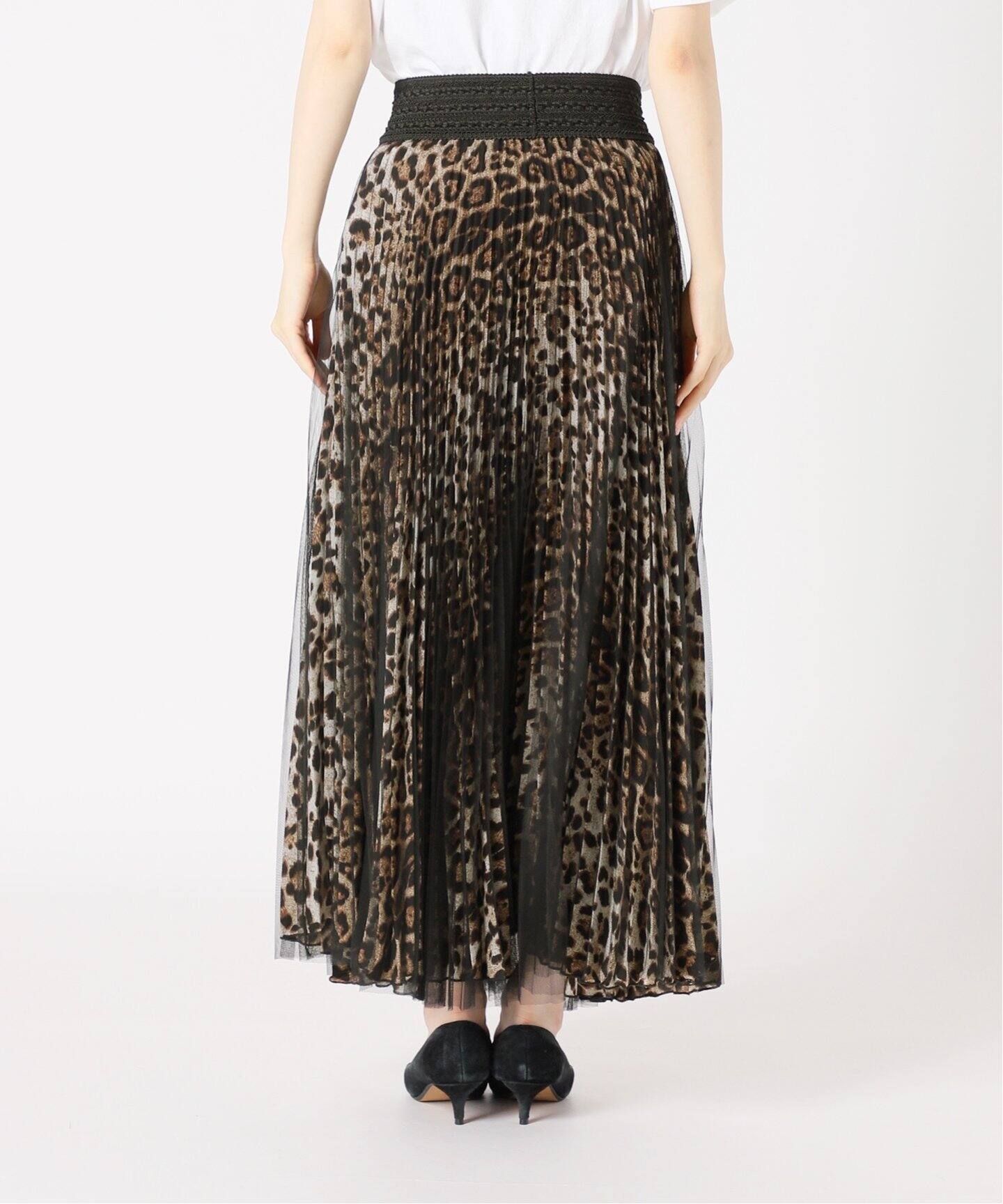 LOYD FORD/ロイド フォード】LEOPARD TULLE スカート（ロング・マキシ  