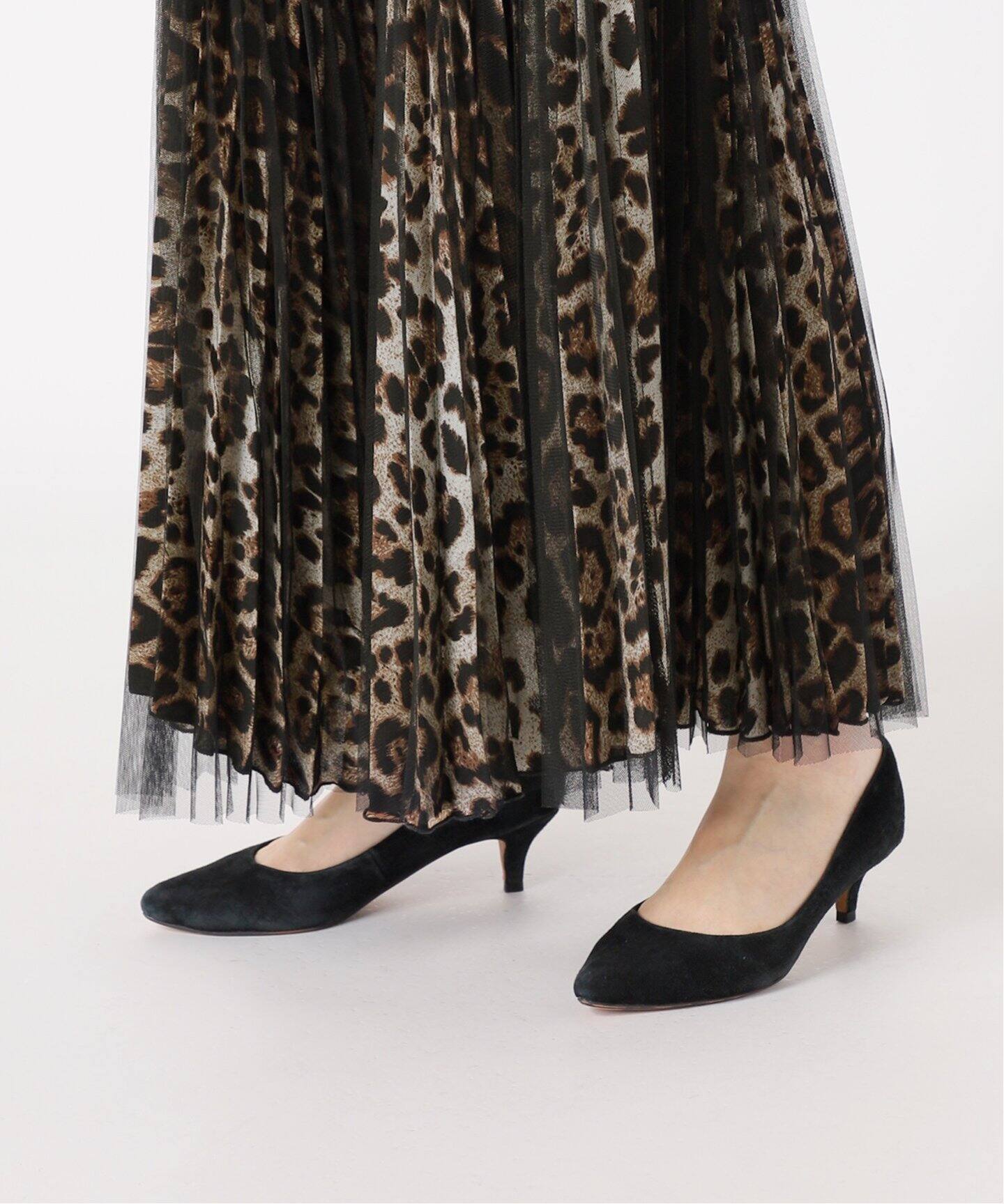 LOYD FORD/ロイド フォード】LEOPARD TULLE スカート（ロング・マキシ  