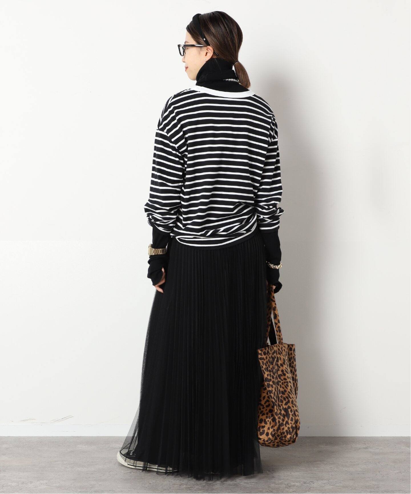 LOYD FORD/ロイド フォード】BLACK TULLE スカート（ロング・マキシ丈  