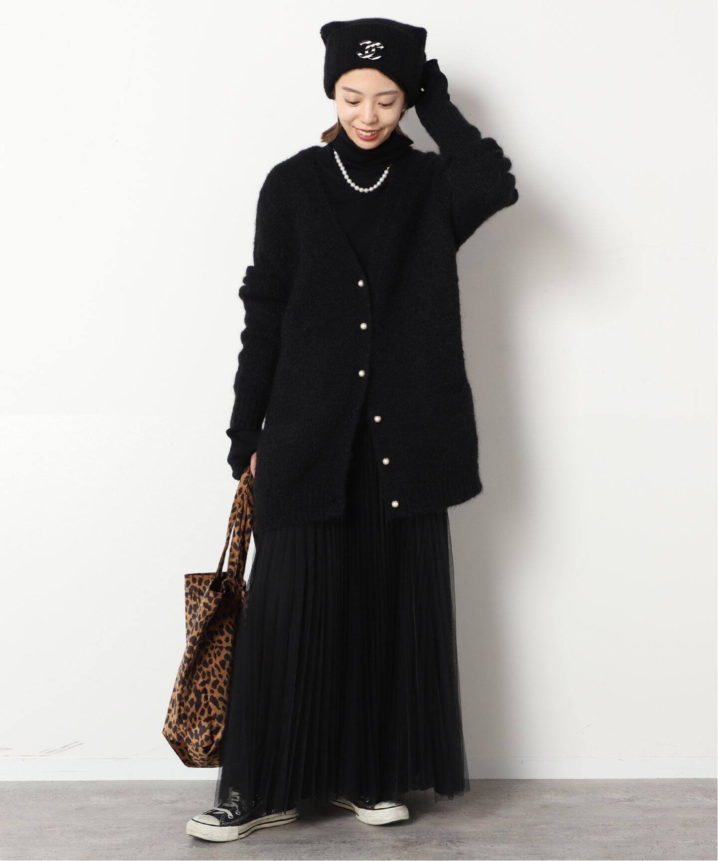 LOYD FORD/ロイド フォード】BLACK TULLE スカート（ロング・マキシ丈  