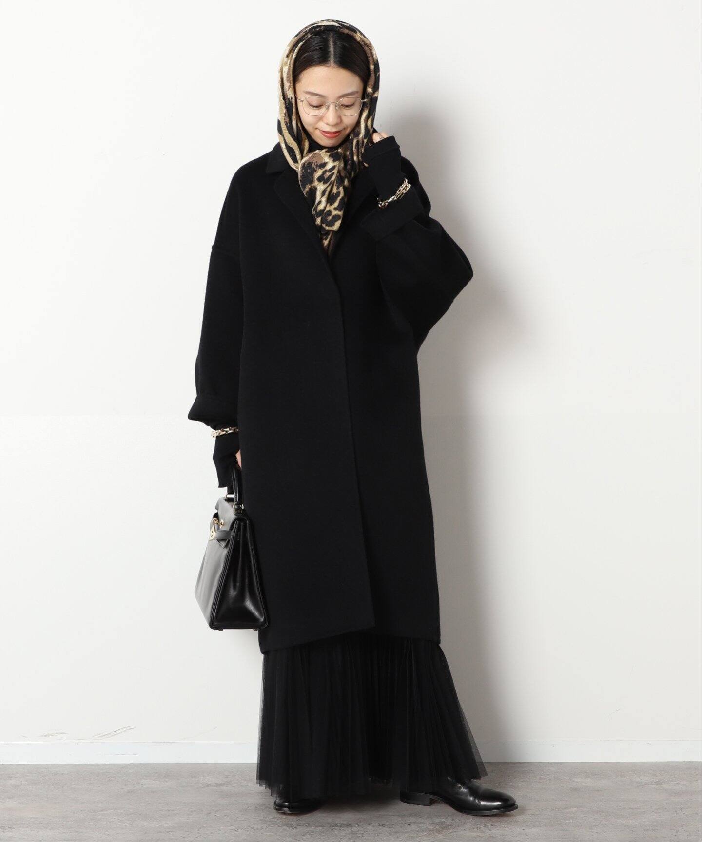 LOYD FORD/ロイド フォード】BLACK TULLE スカート（ロング・マキシ丈  