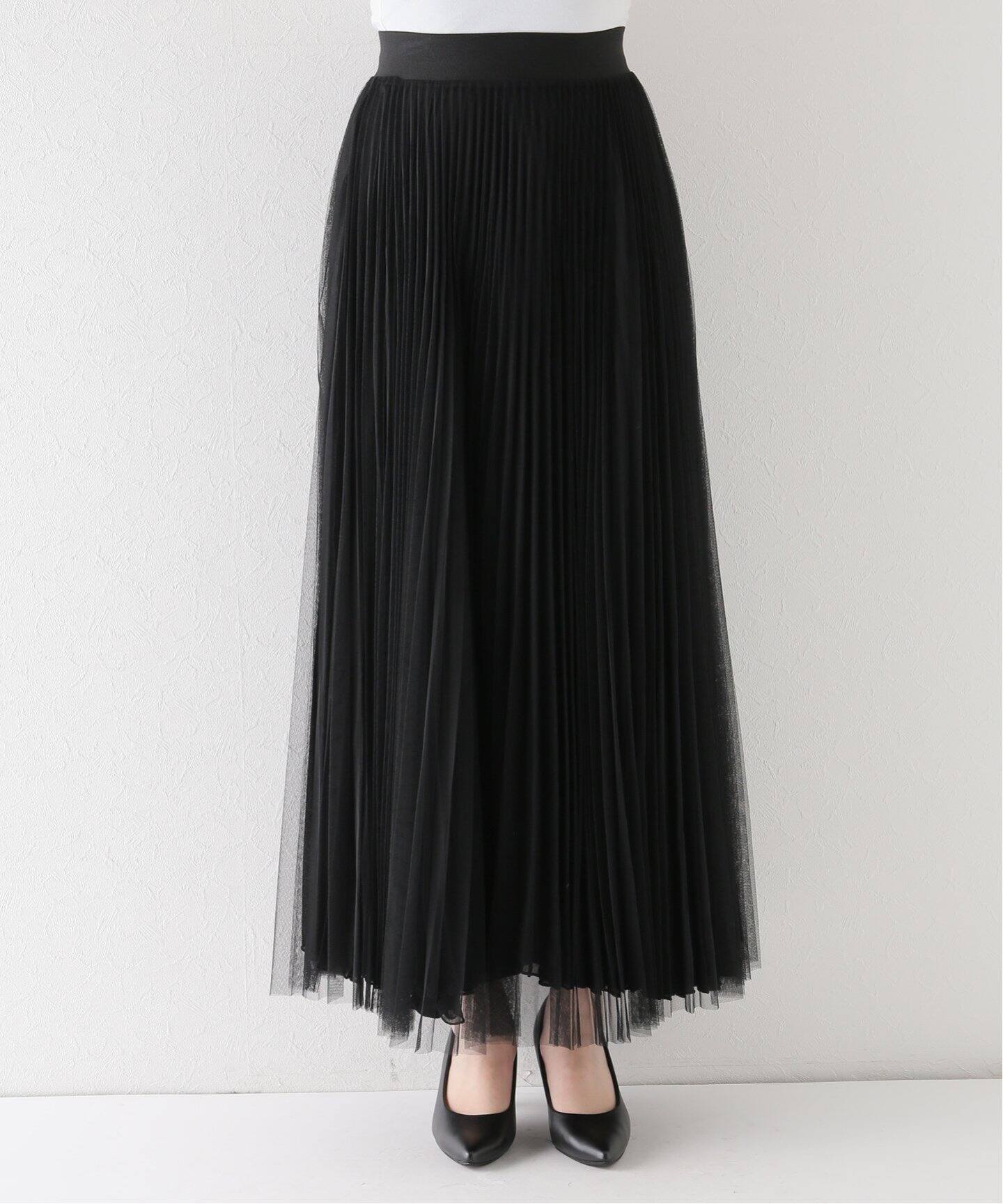 LOYD FORD/ロイド フォード】BLACK TULLE スカート（ロング・マキシ丈  