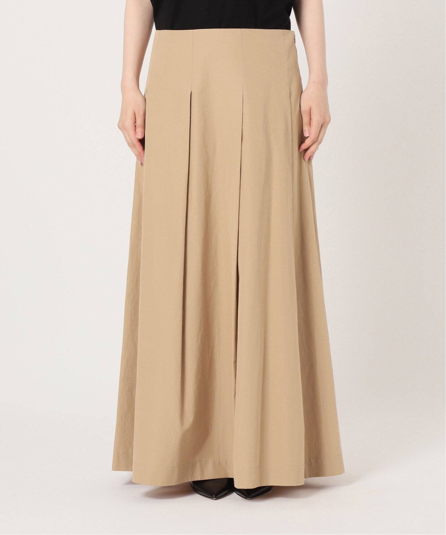 Col Pierrot/コルピエロ】CTN PLEATED スカート（BEIGE）（ロング 