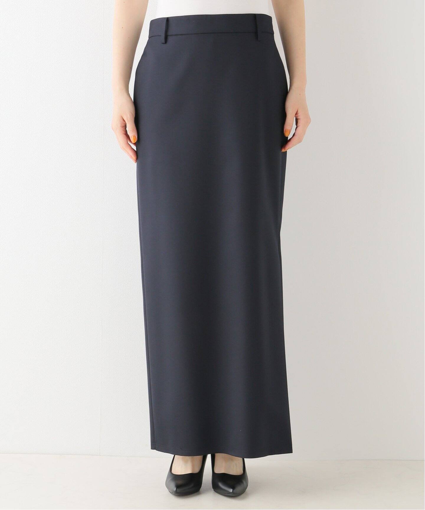 Navy Maxi Skirt（ロング・マキシ丈スカート）｜L 