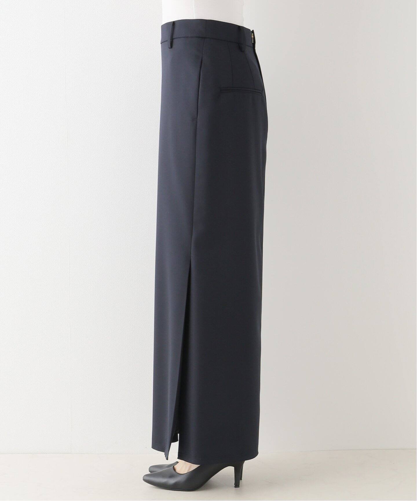 Navy Maxi Skirt（ロング・マキシ丈スカート）｜L