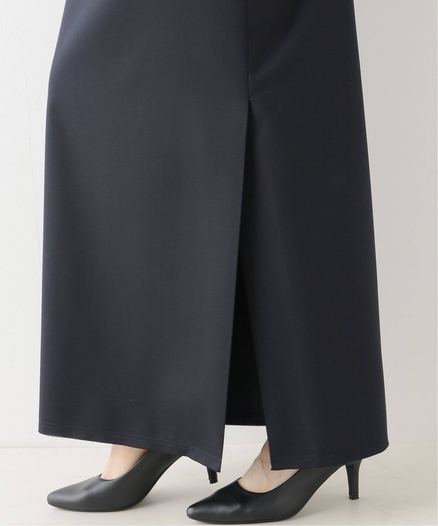 Navy Maxi Skirt（ロング・マキシ丈スカート）｜L 